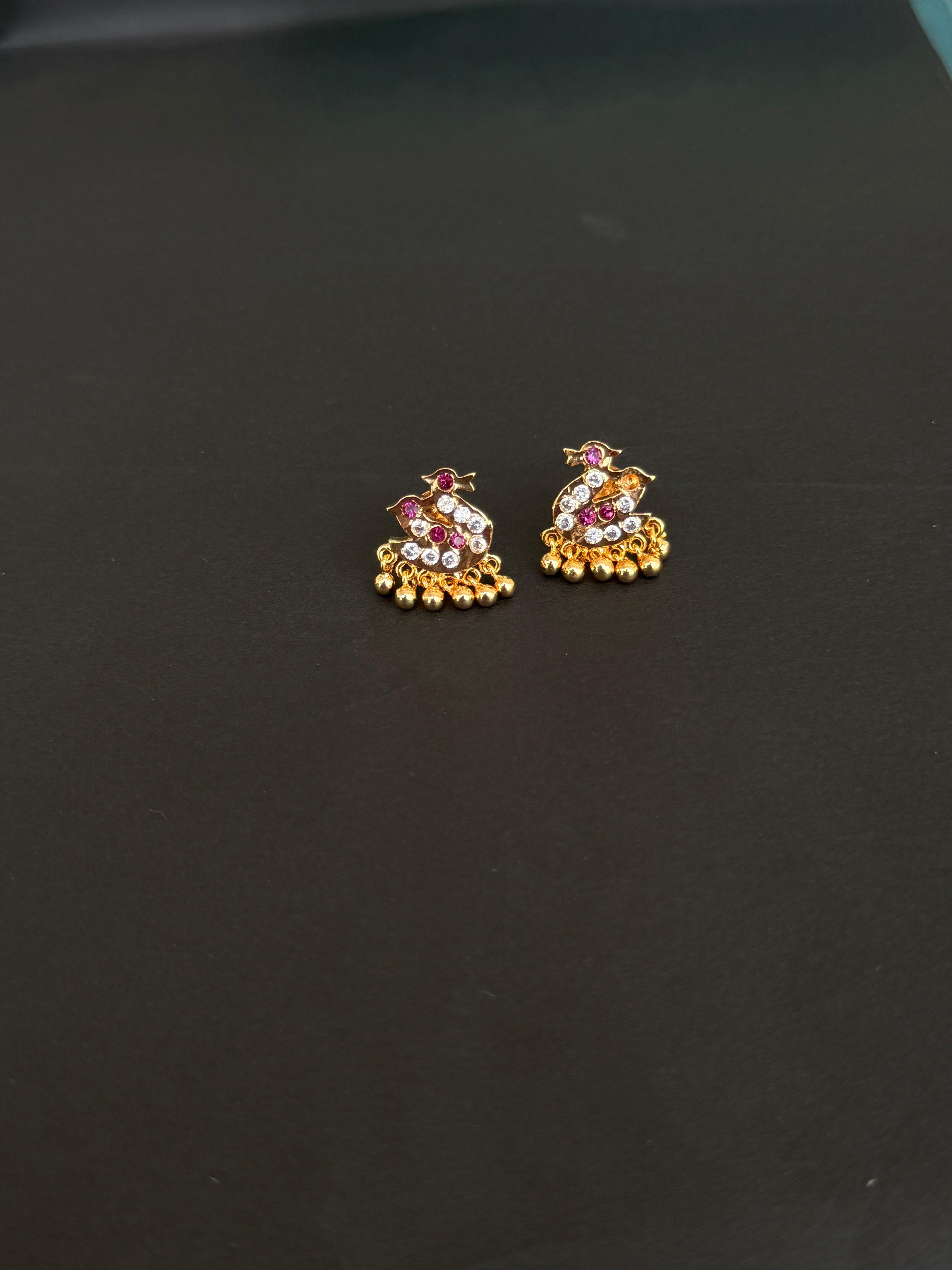 Ph018 double duck panchaloham earrings