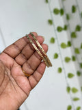 Ph616 Panchaloham unpolished leaf flowers daily wear bangles