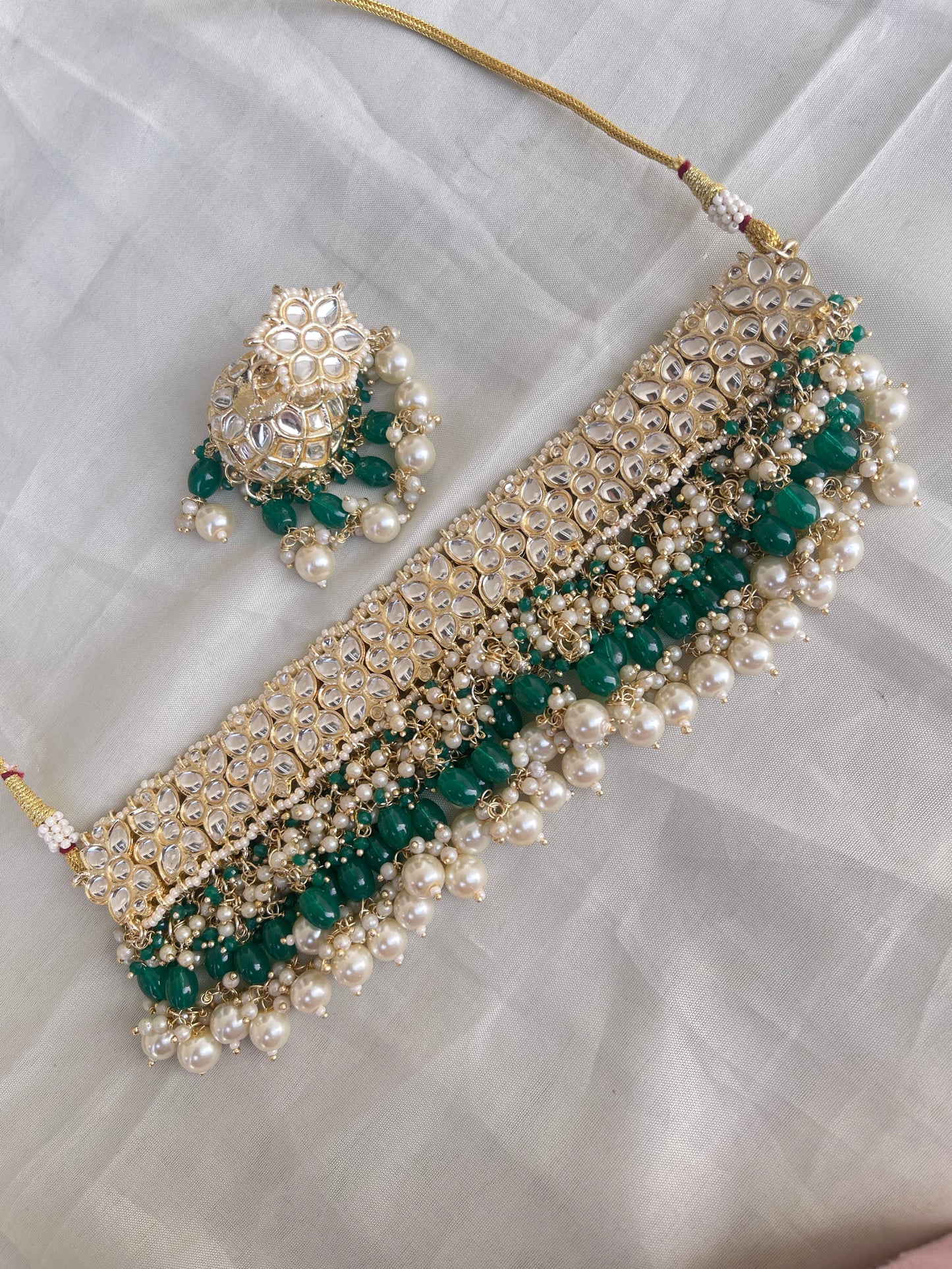 Meenakari heavy choker with earrings