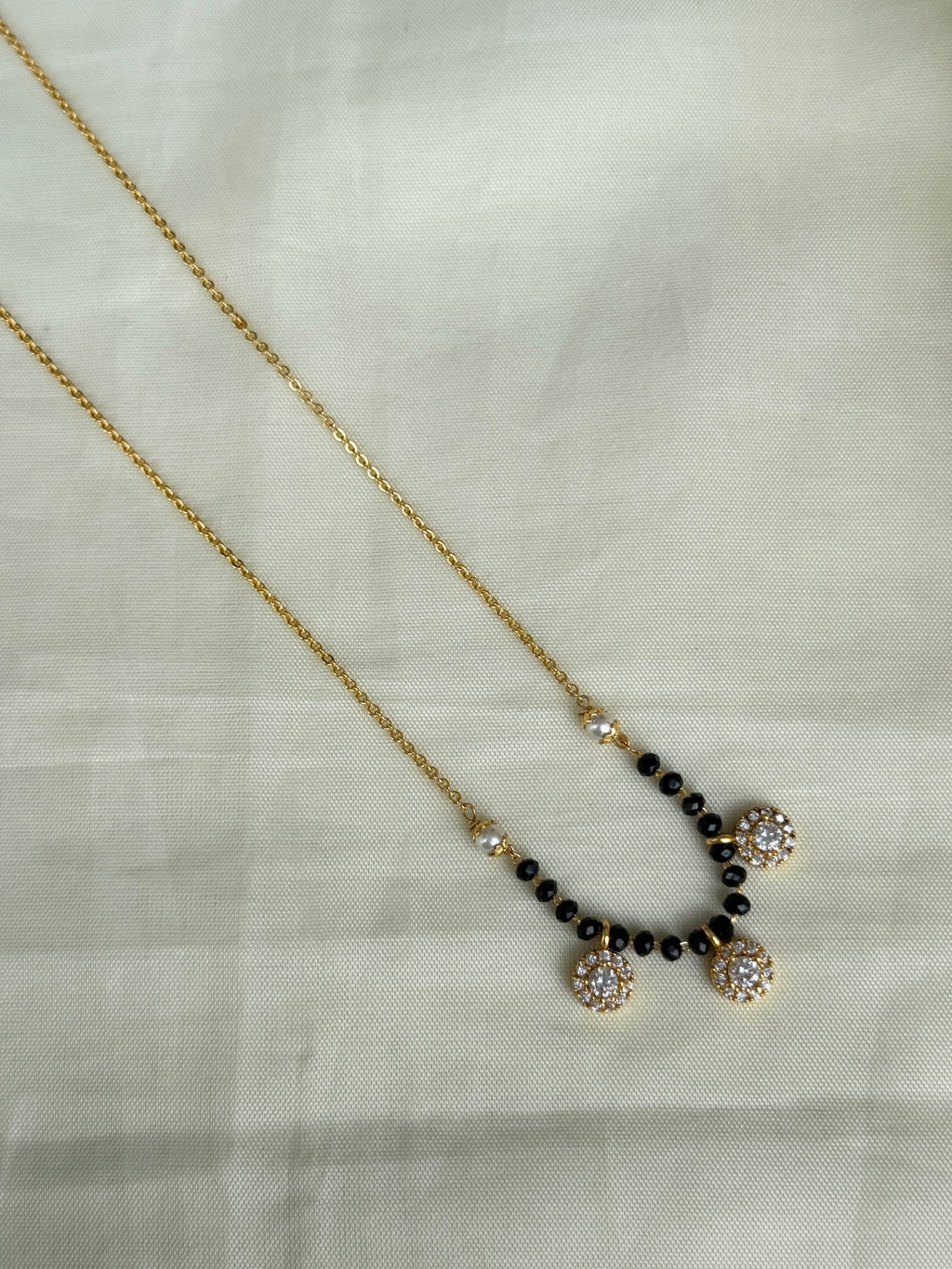 Bb018 3 stones 16inches blackbeads