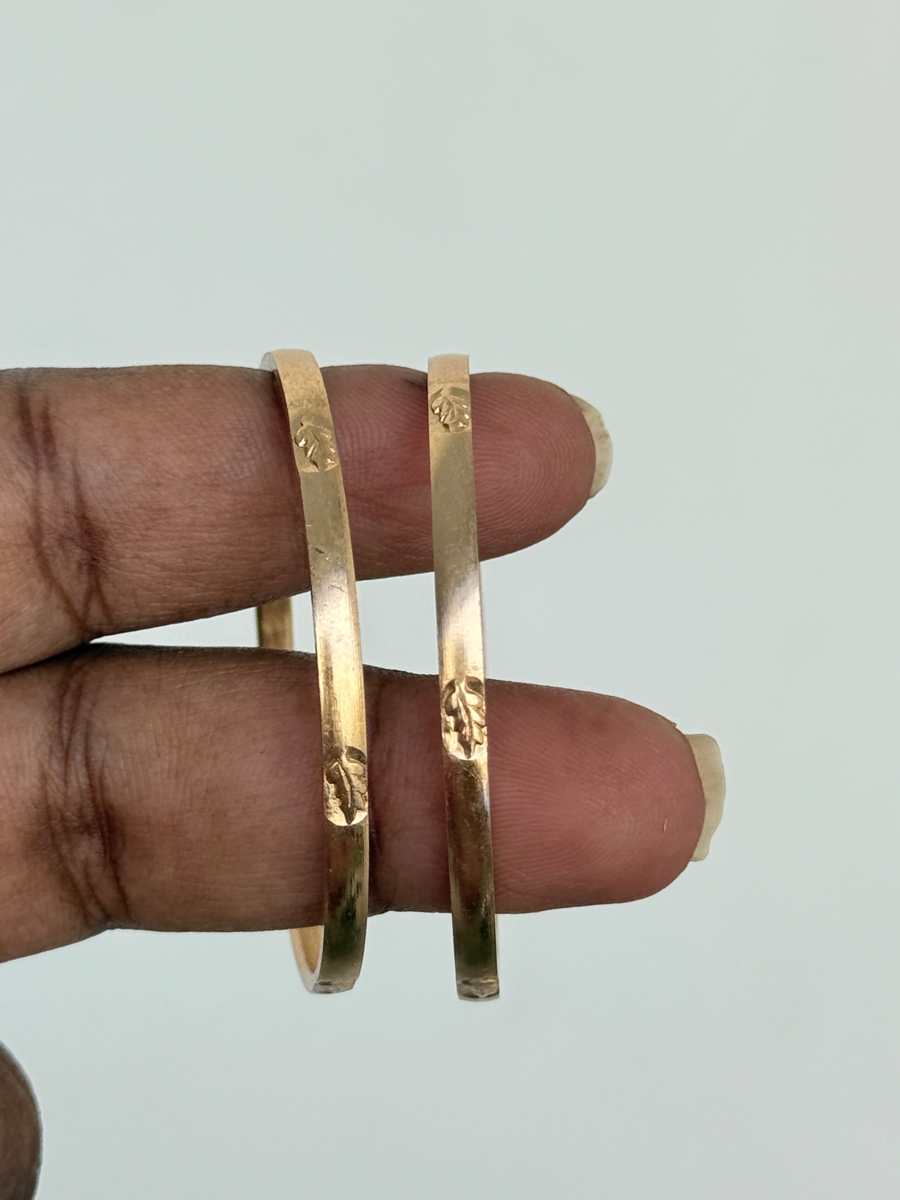 Kd024 panchaloham leaf kids bangles