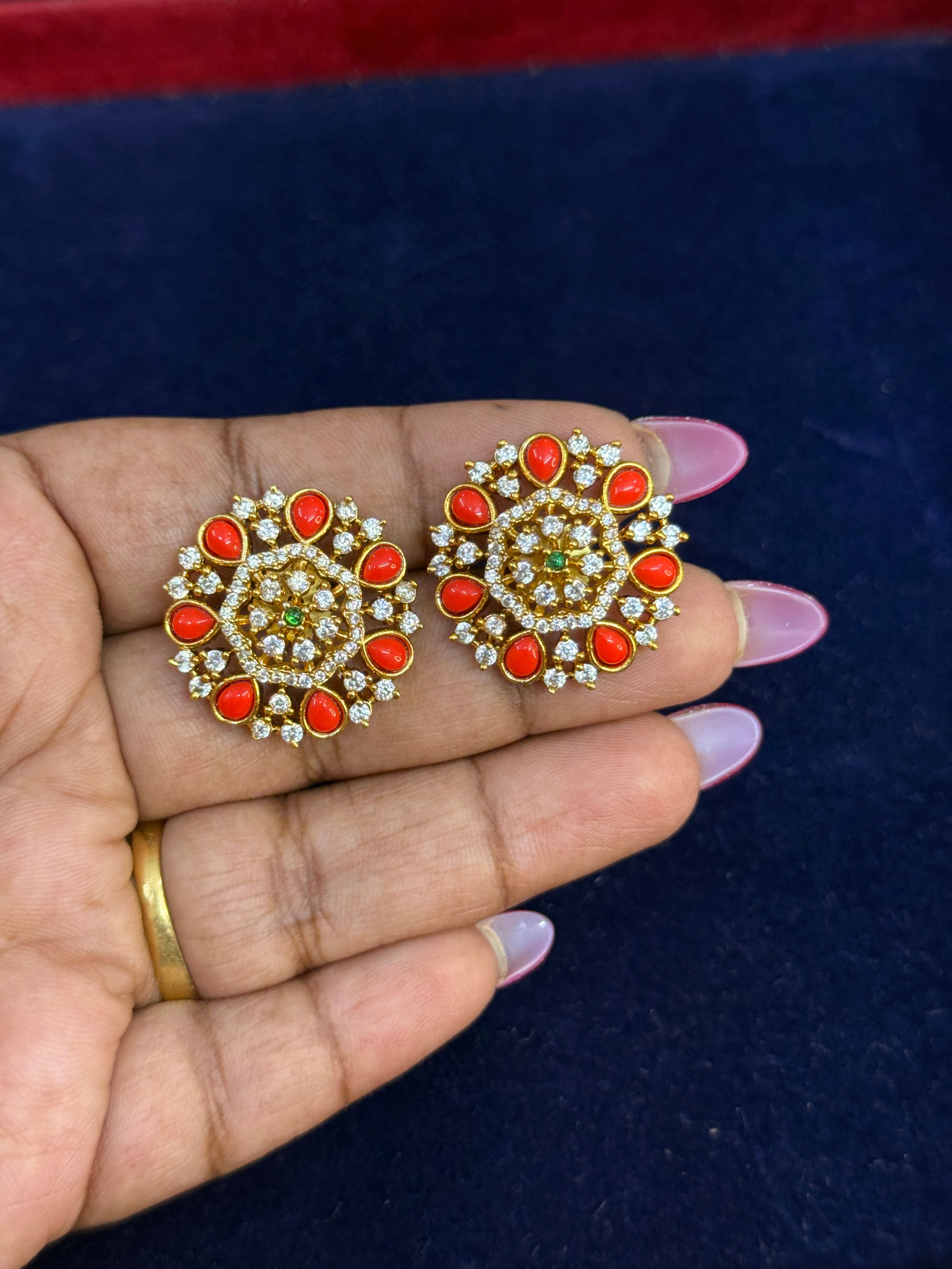 St002 corals studs