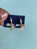 3 white stone hanging locksystem studs ST1690