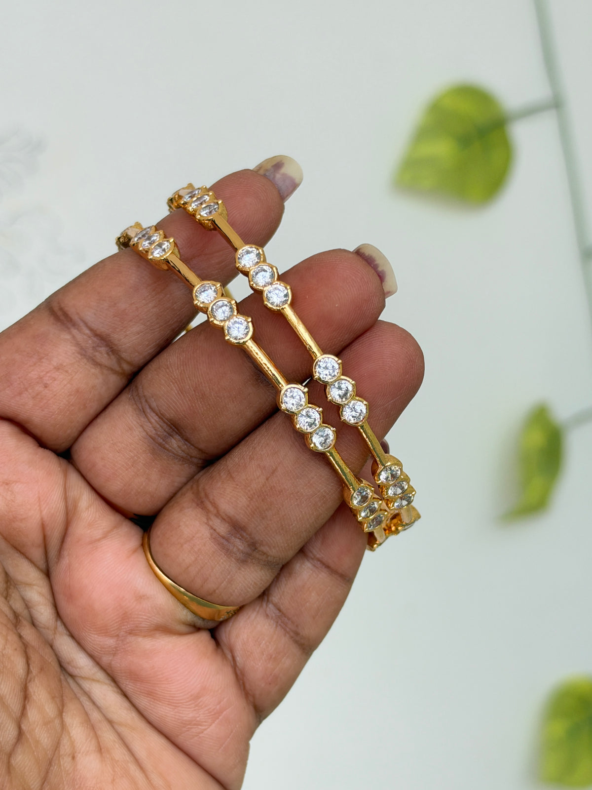 Ph812 panchaloham diamond replica bangles