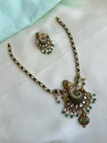 Emerald Ganesha Neckset with earrings ns956