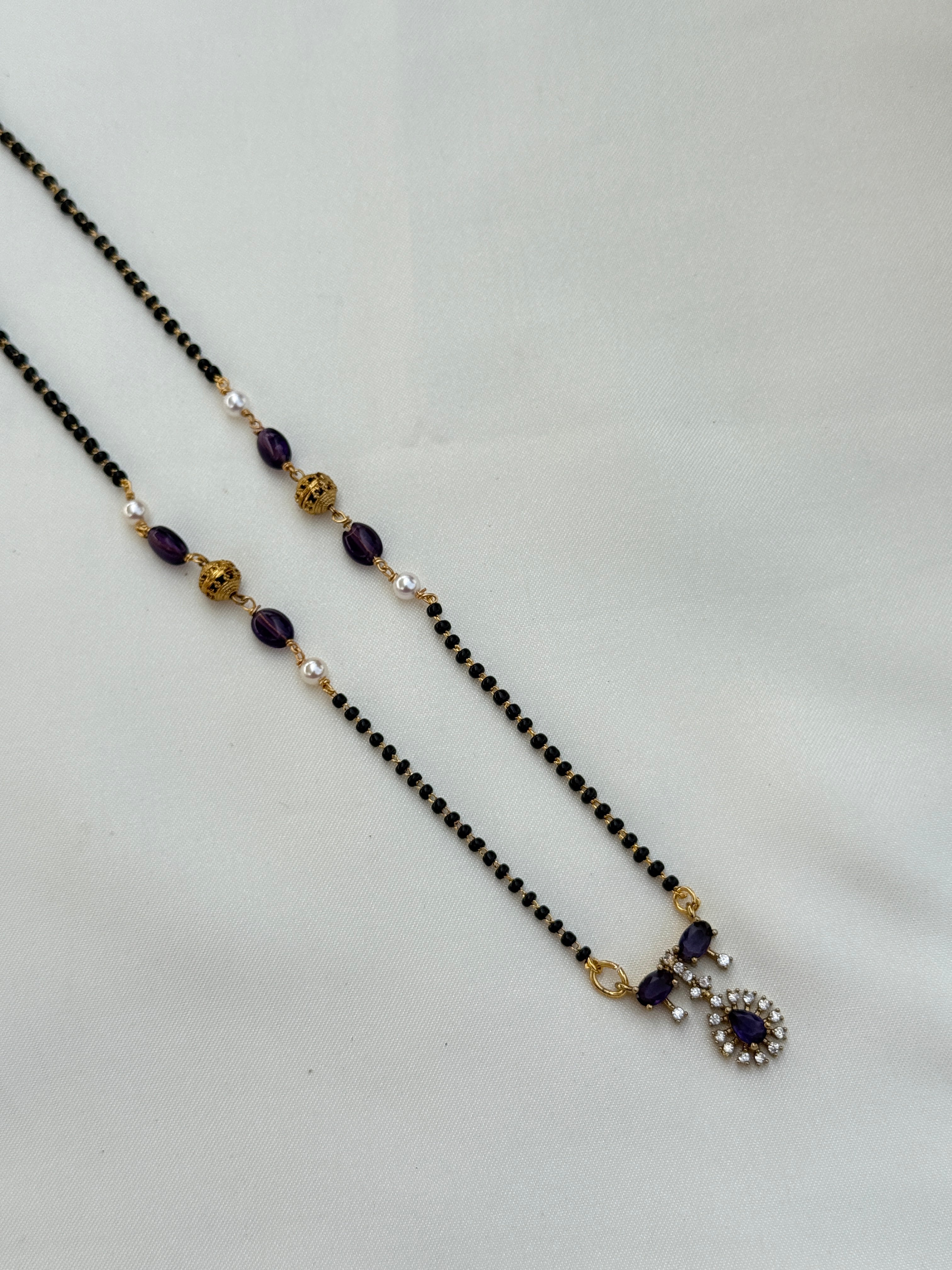 Bb032 single line short blackbeads