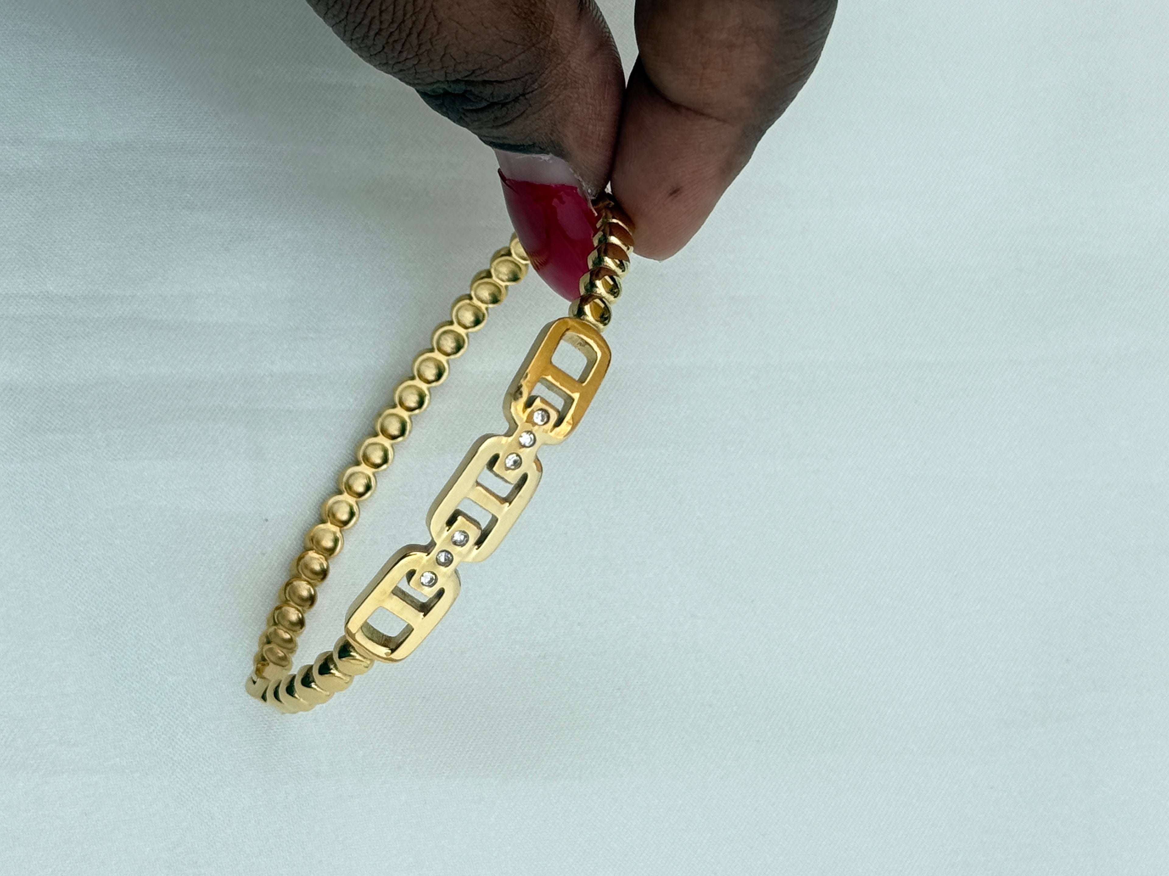 Ab556 anti tarnish openable kada bracelet