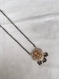 Lakshmi Devi moissanite short 18 inches blackbeads