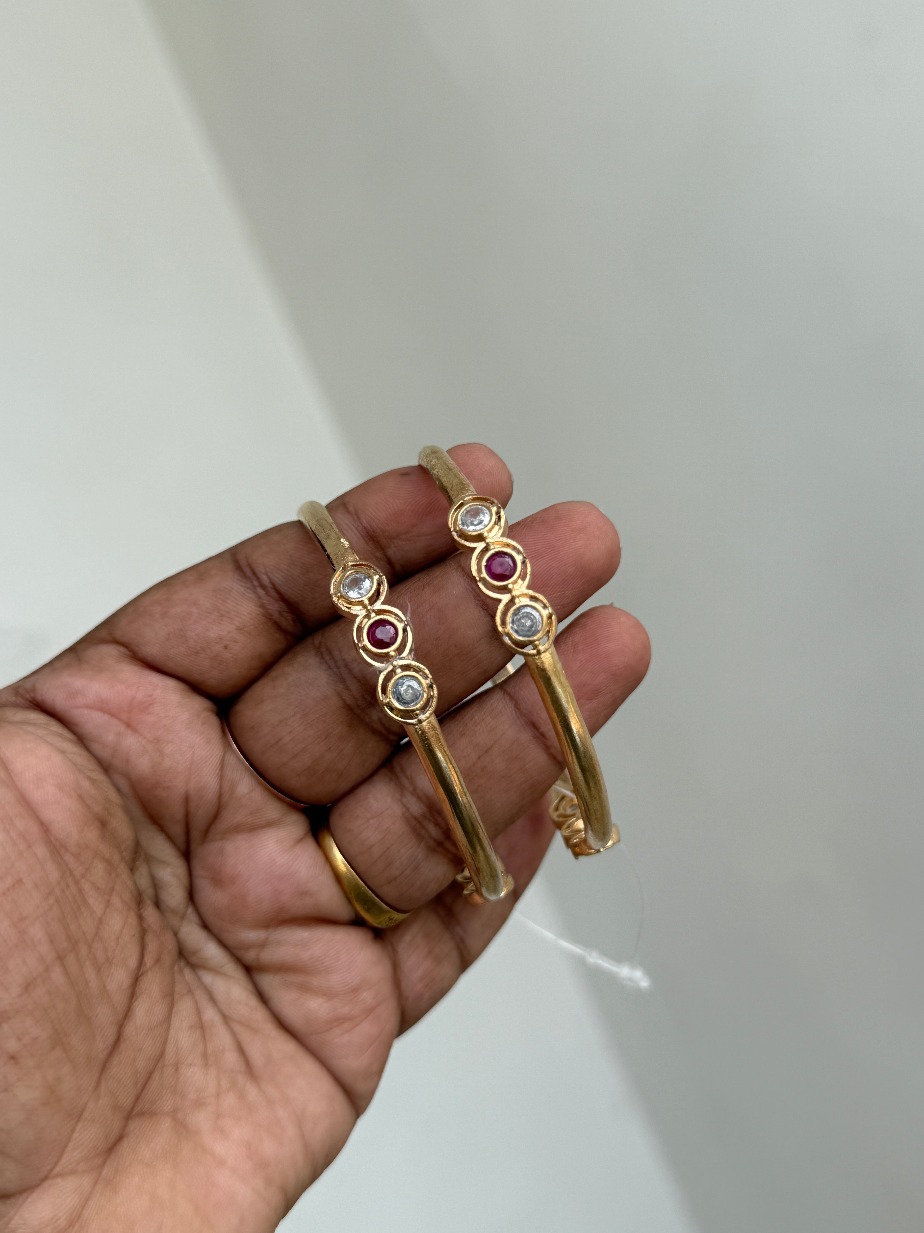 Ph283 unpolished panchaloham bangles