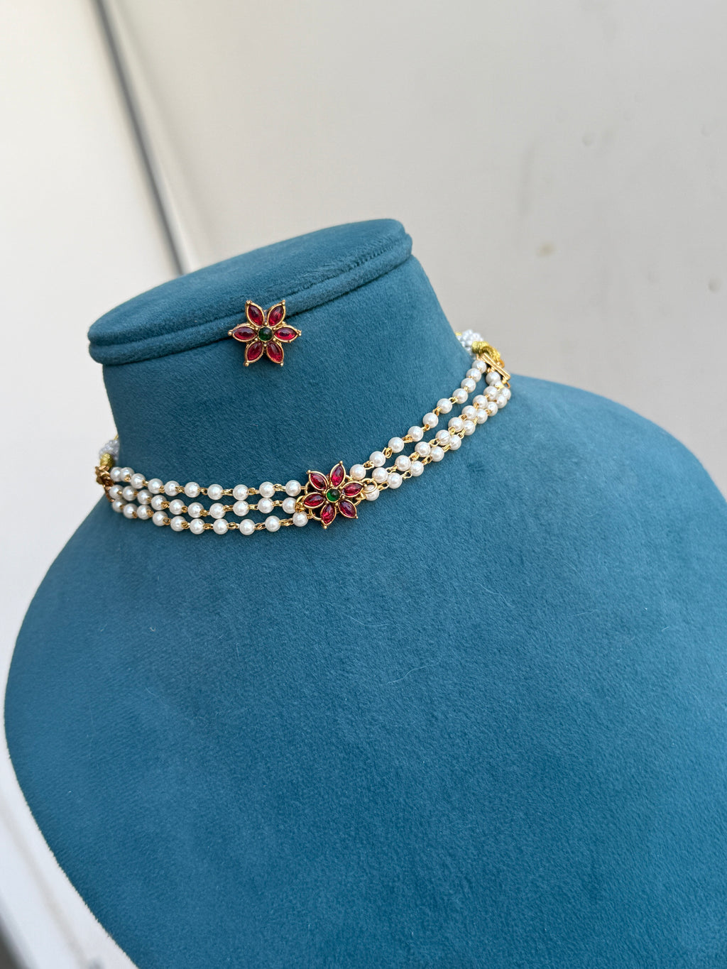 Ch015 3 layers pearl choker suits for kids and adults