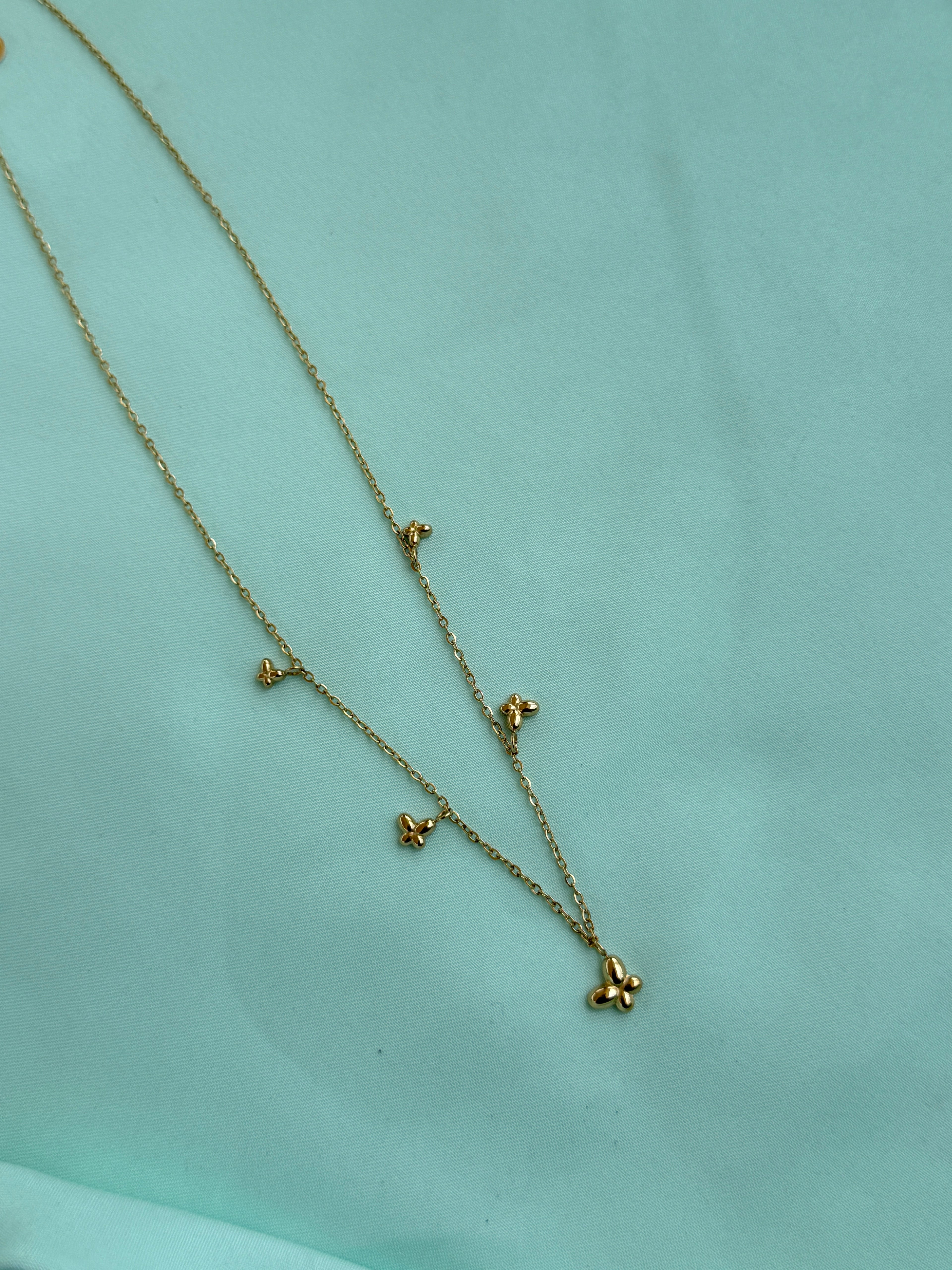 Dc086 anti tarnish small butterfly 18inches adjustable daily wear chains
