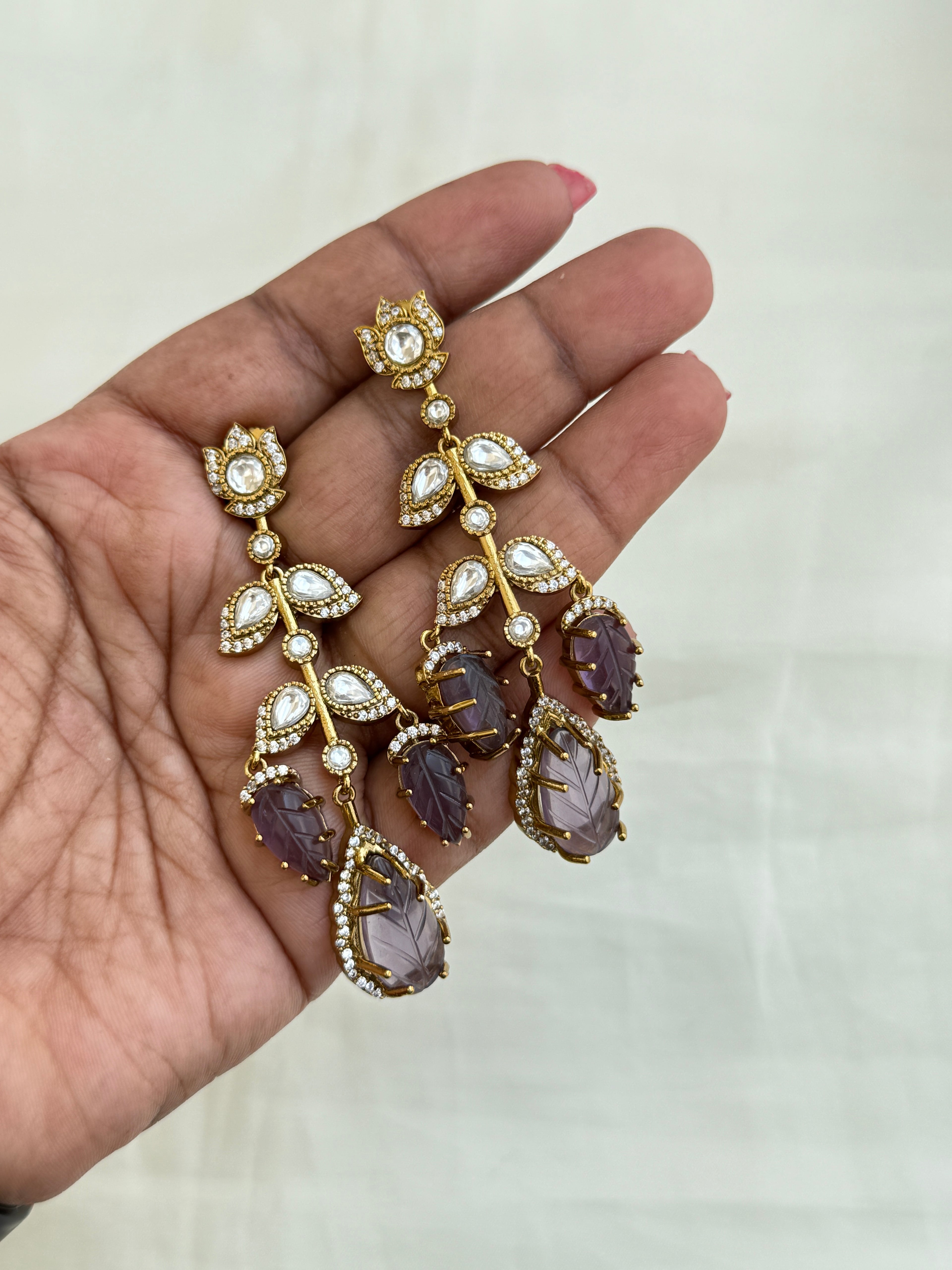 Er001 moissanite drop hanging western earrings