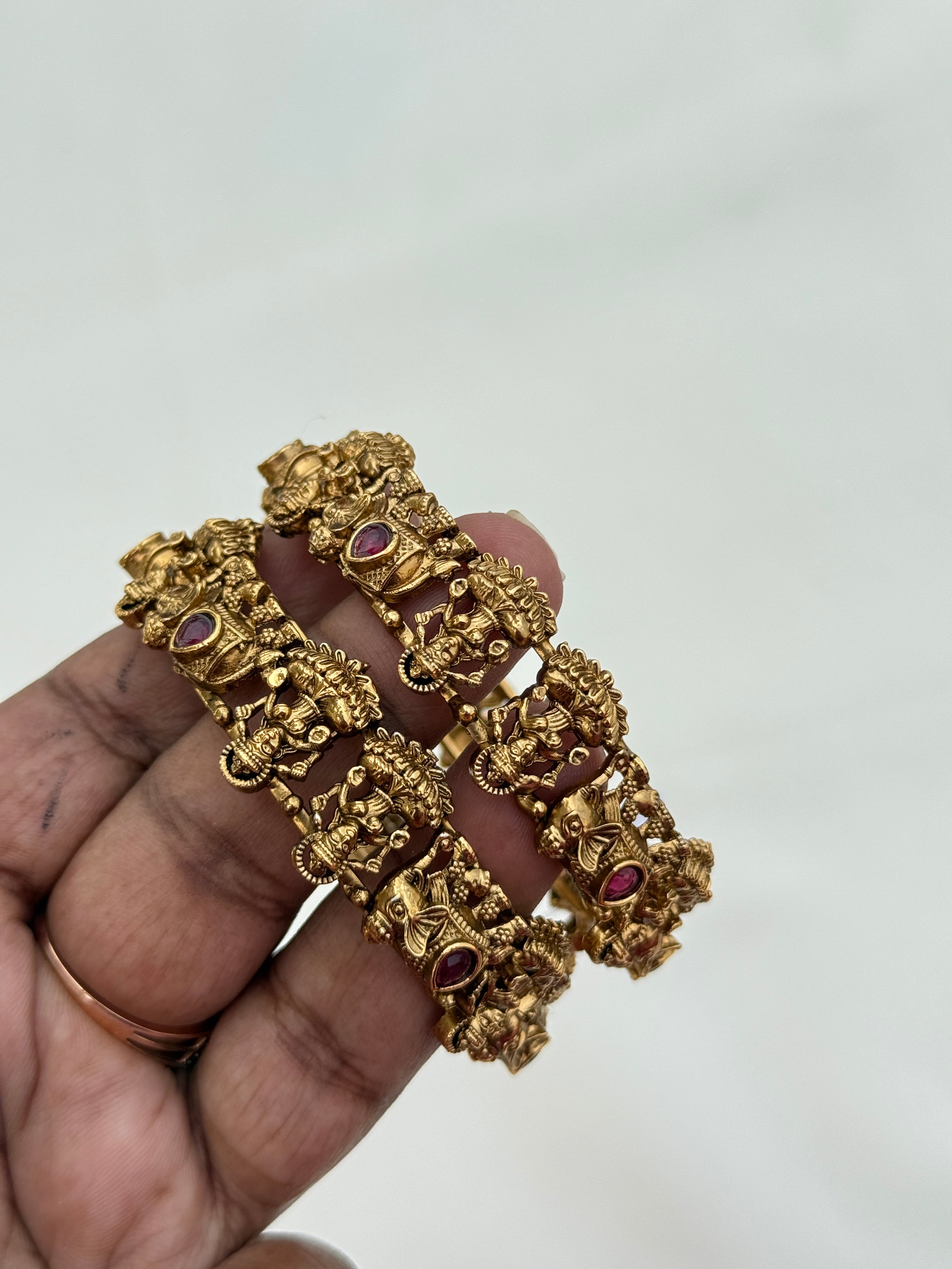 Sb148 elephant Lakshmi devi nakshi bangles