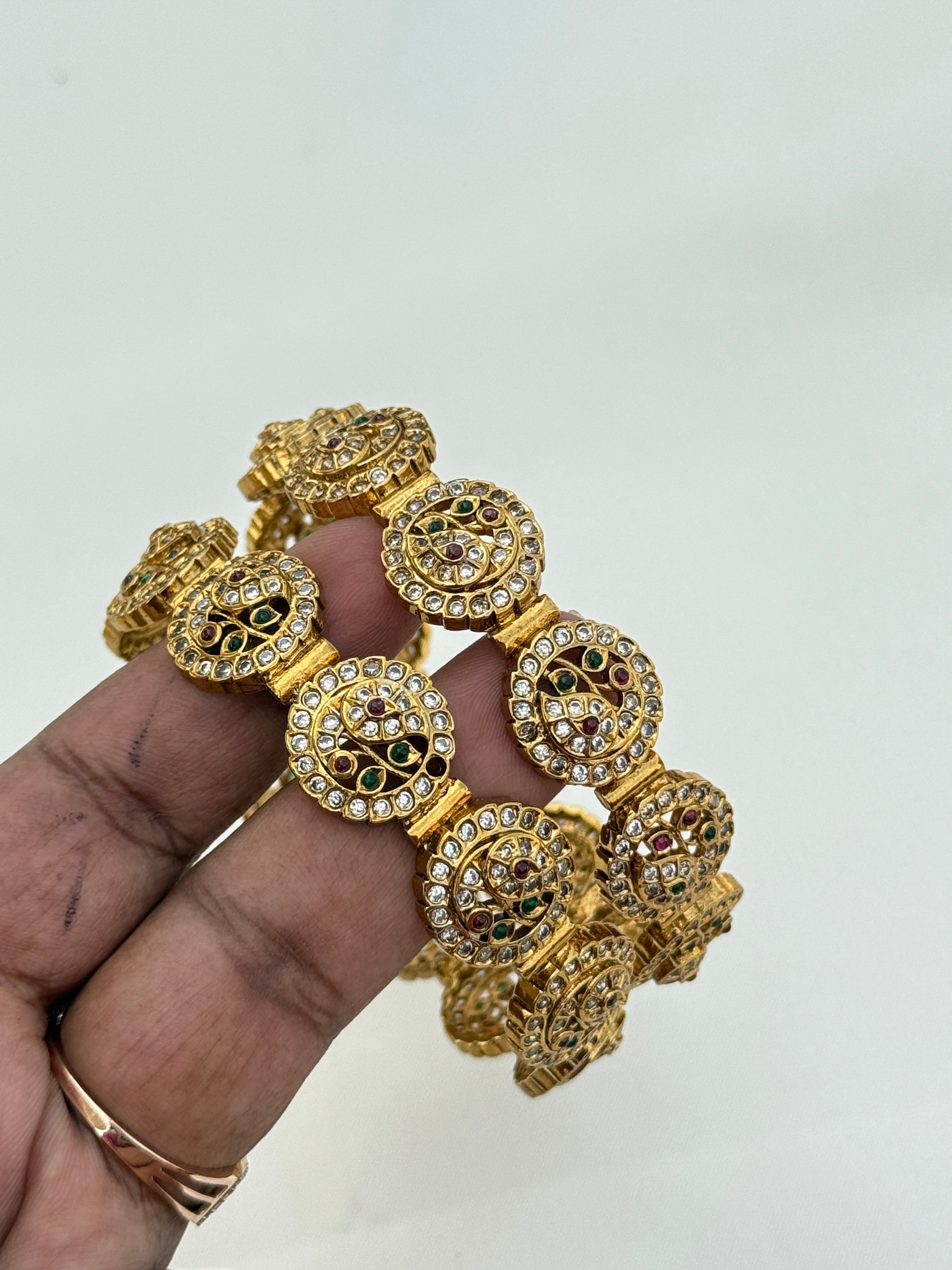 Sb149 multi colour peacock bangles