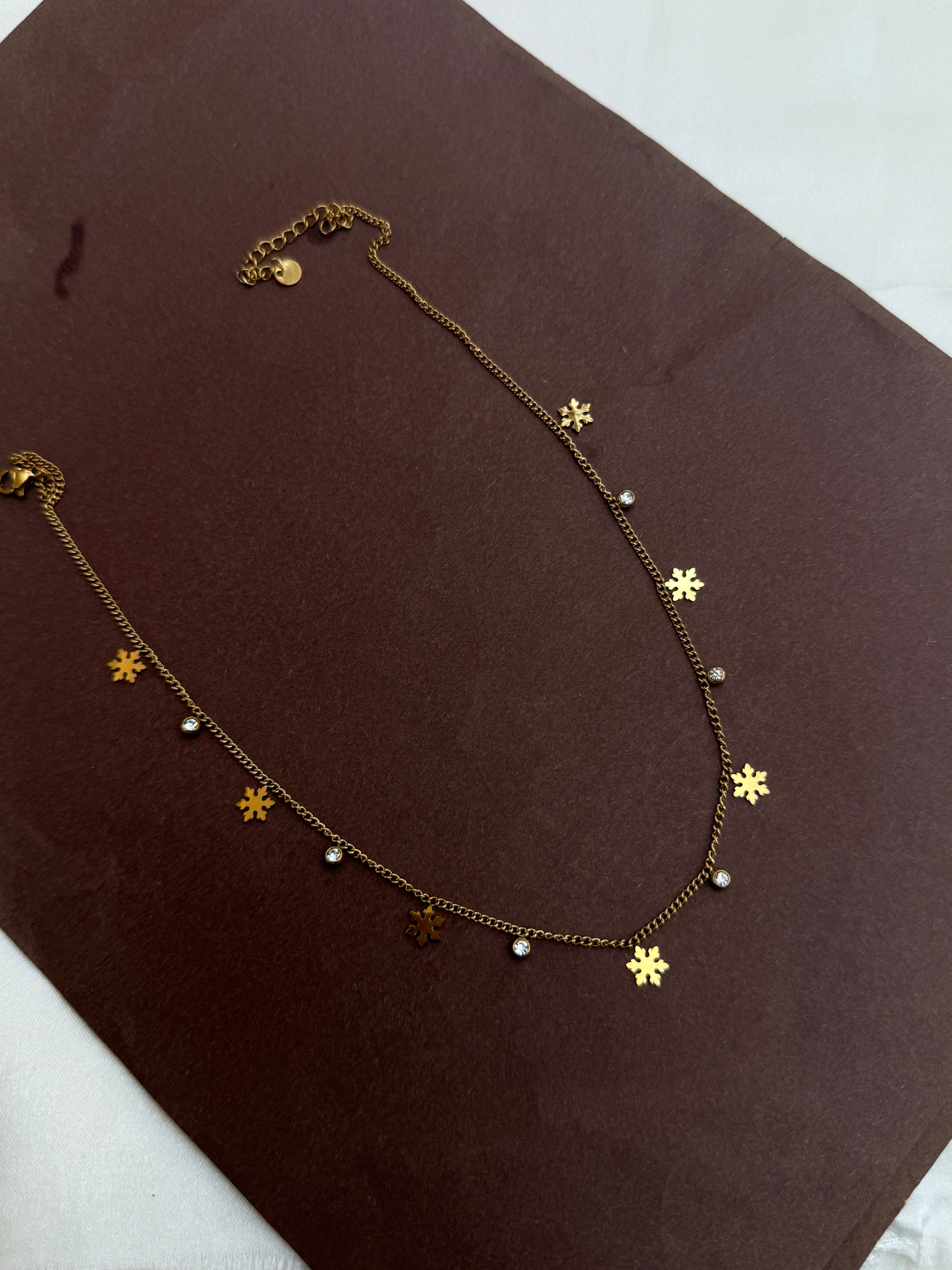 Dc035 anti tarnish dail wear leaf stone chain