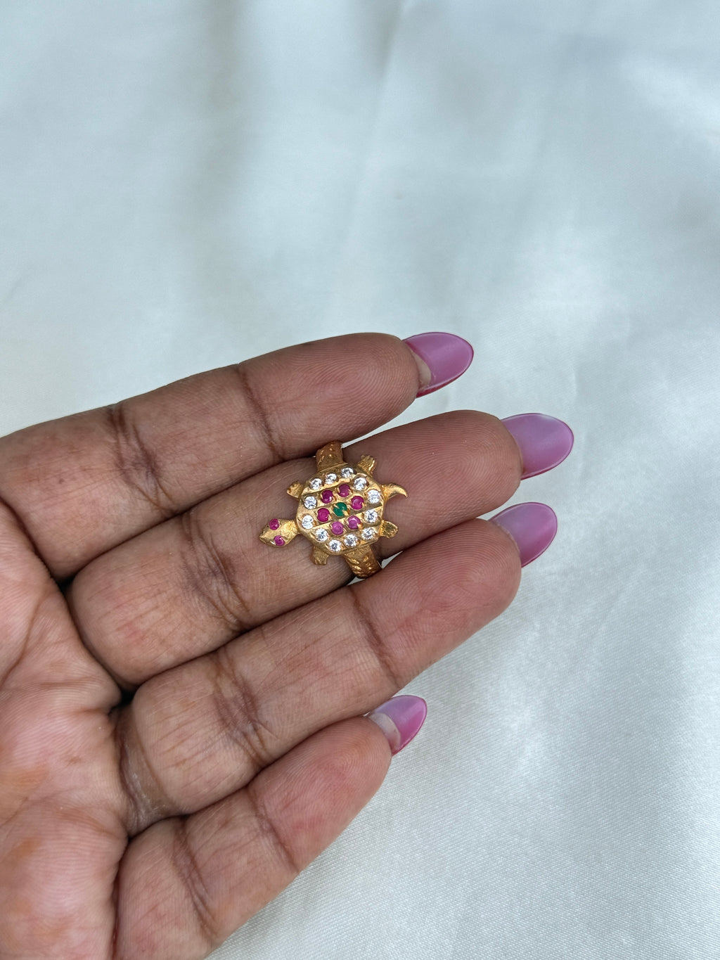 RG092 panchaloham tortoise multicolor finger ring