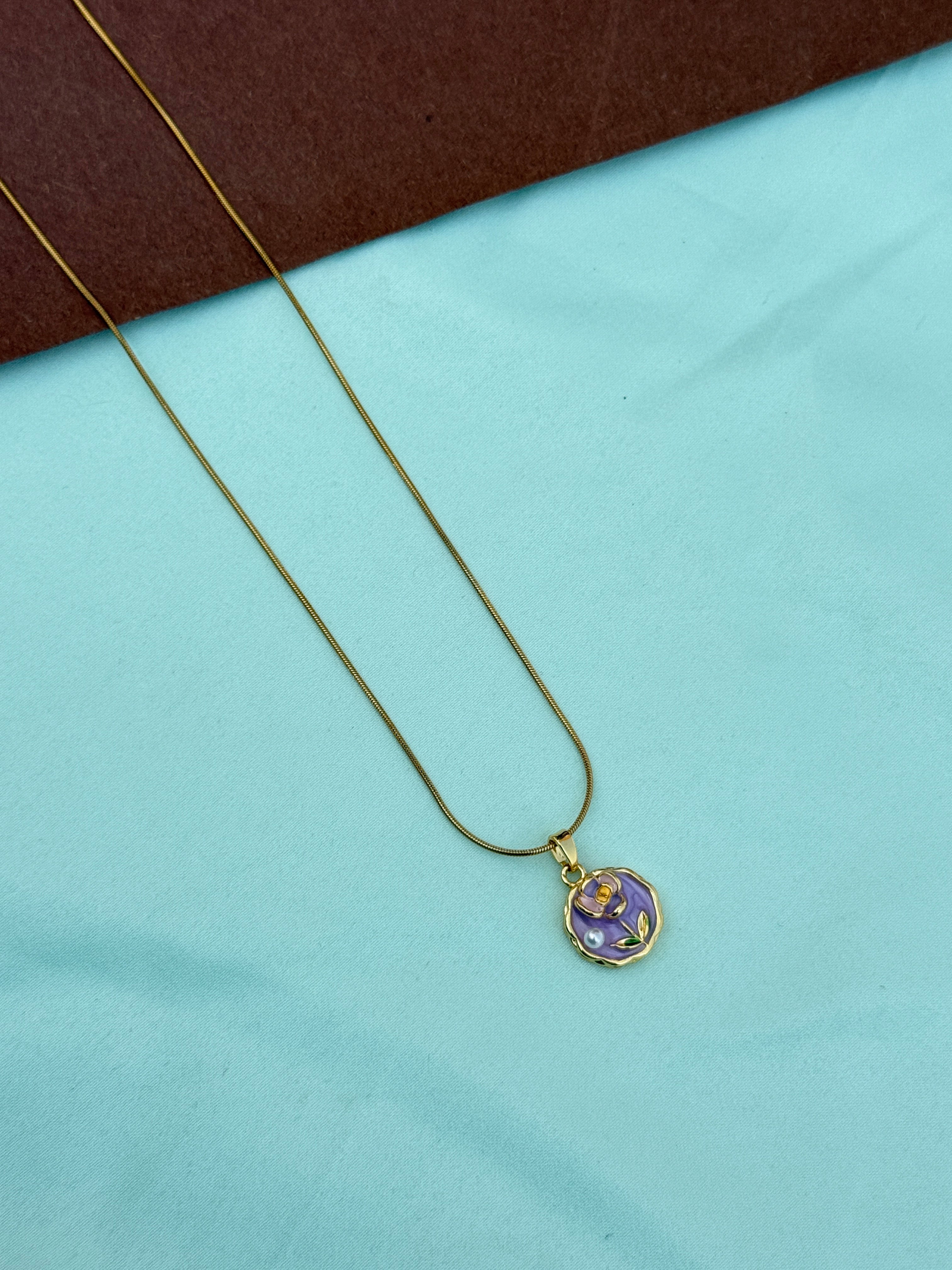 Dc053 anti tarnish flower 18inches daily wear chain