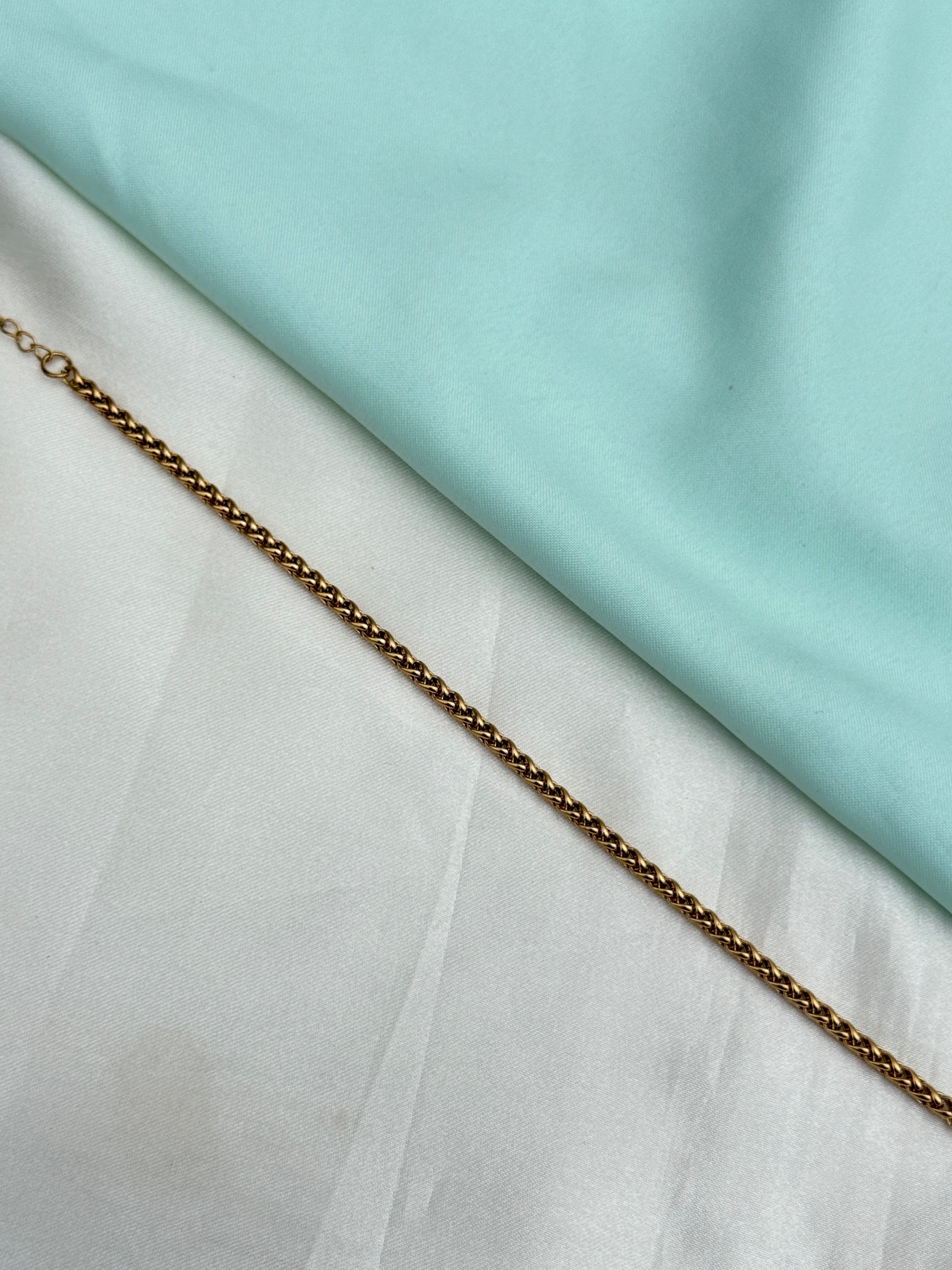 Ab618 anti tarnish 7.5inches 2:8 to 2:10 adjustable chain bracelet