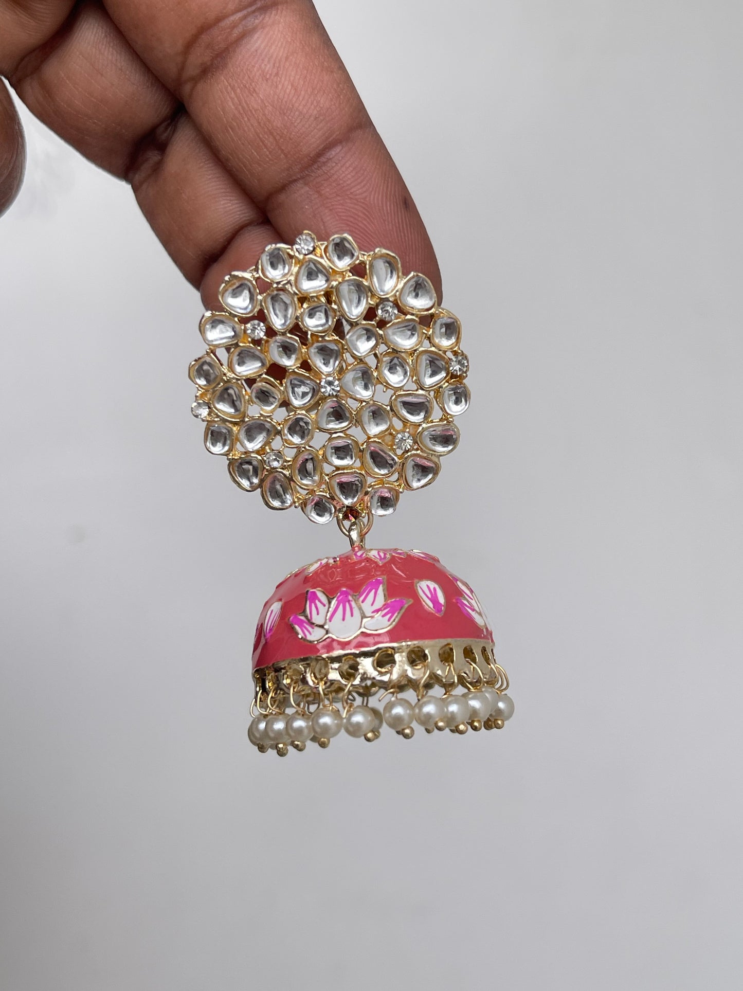 Kundan statement butta Earrings