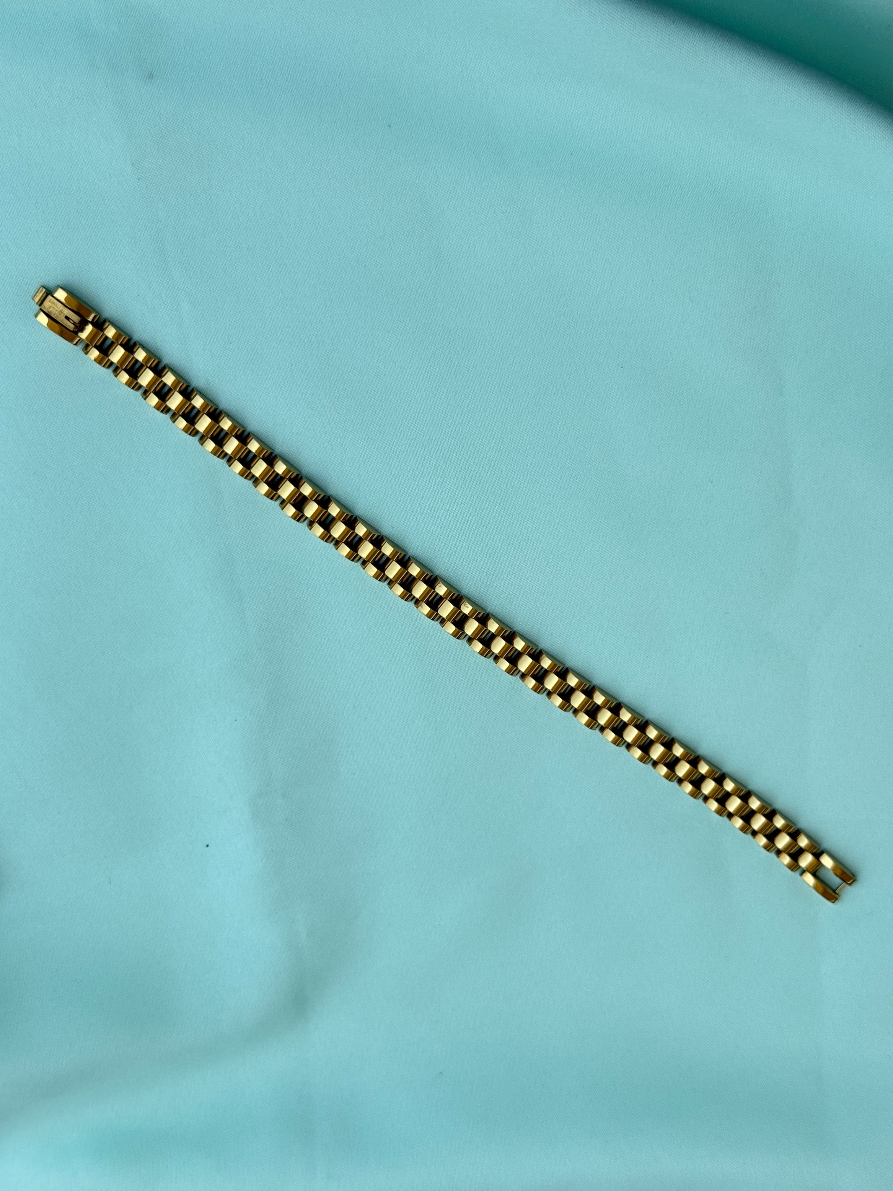 Mn027 anti tarnish  gold chain bracelet suits for 2.8 and 2.10 size