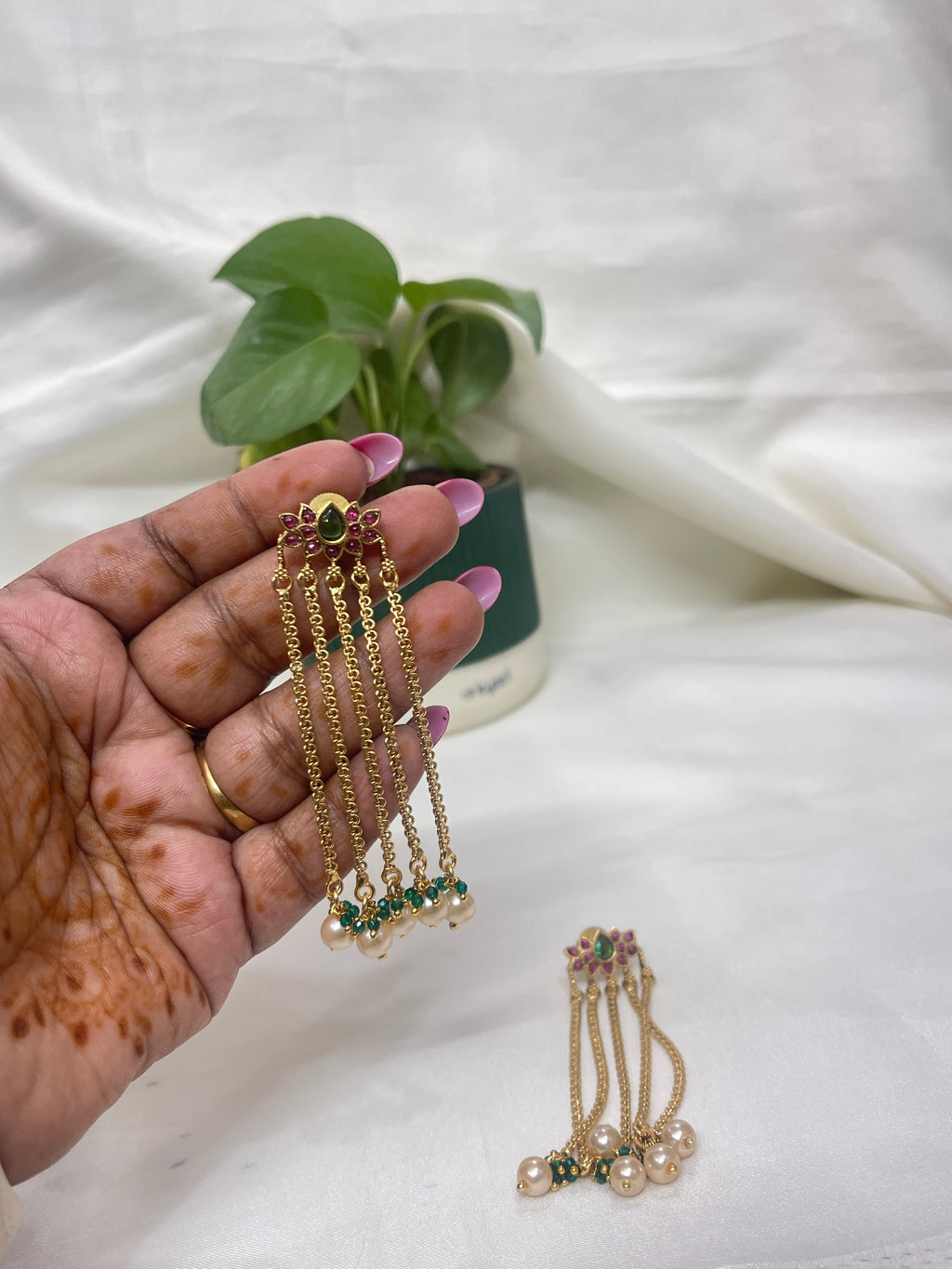 Er233 kemp chandbhali Earrings