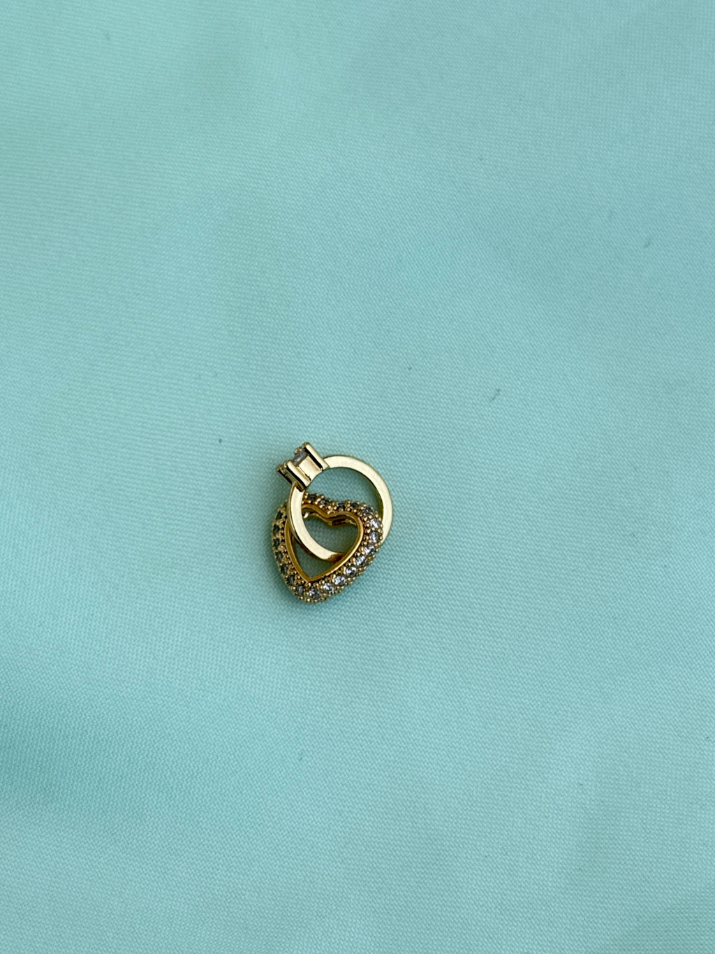 Al021  anti tarnish heart charm (pendent)