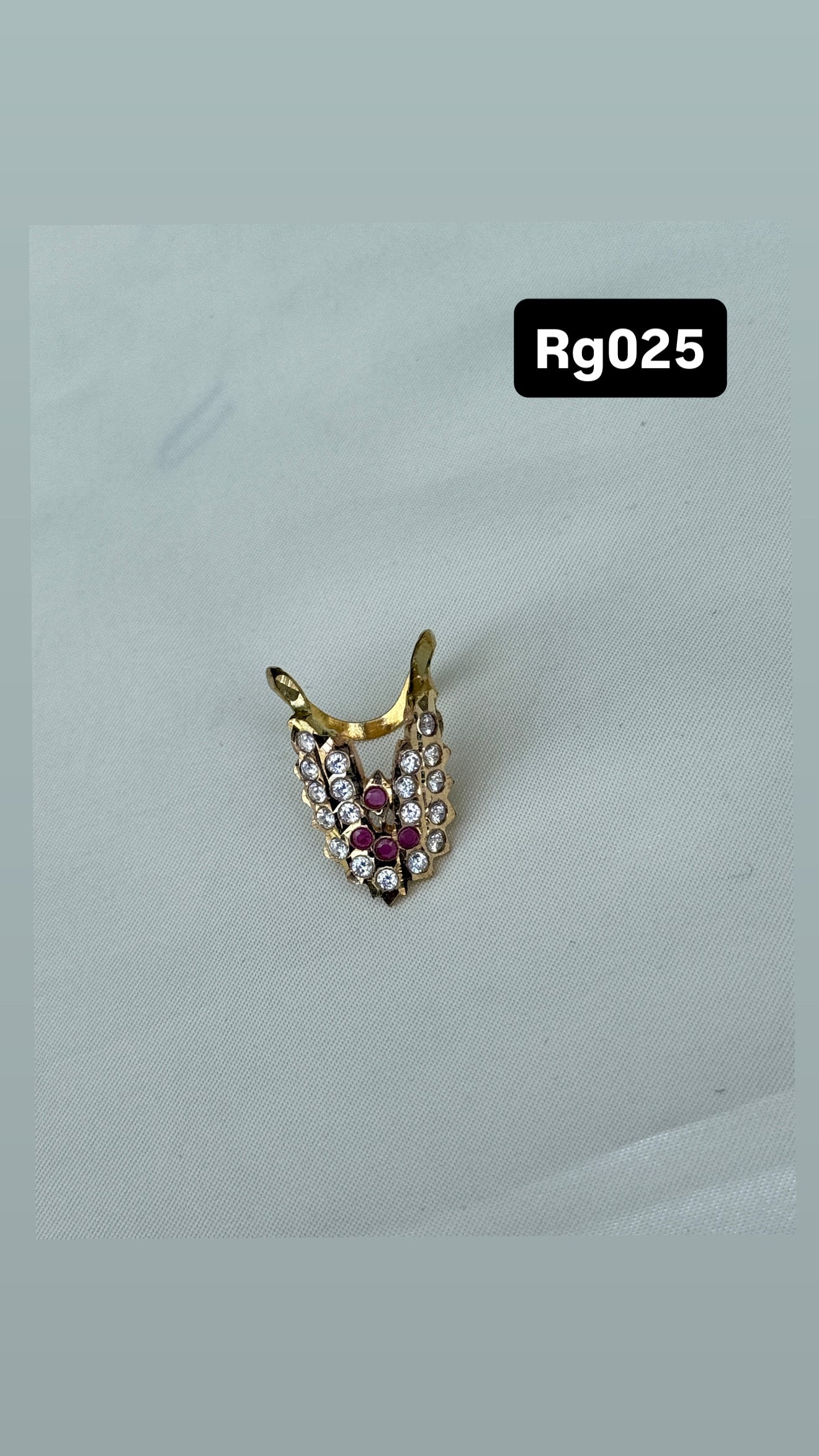 V shape panchaloham adjustable finger rings