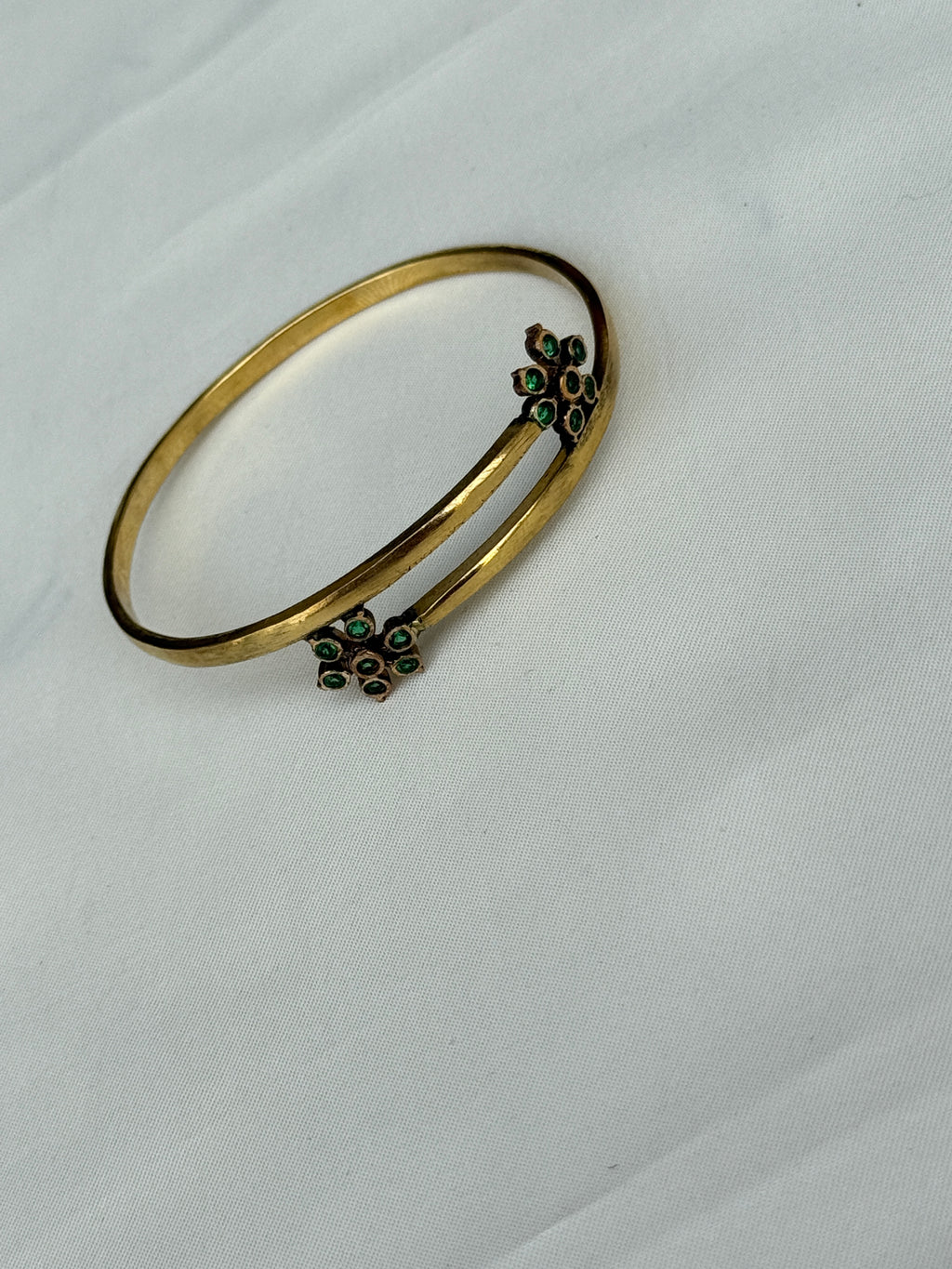 Br528 panchaloham flower kada bangle