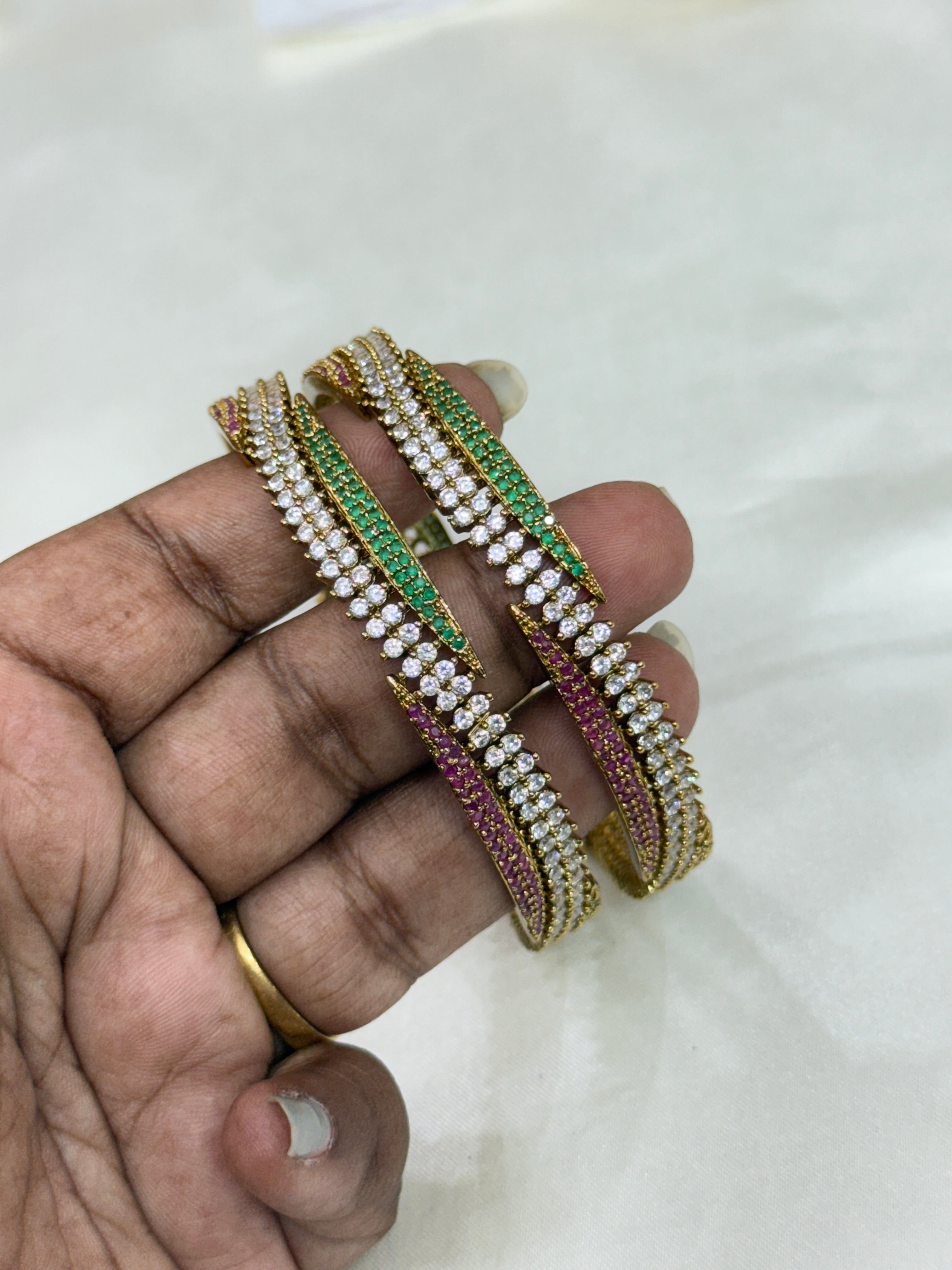 SB124 CZ Multi color bangles