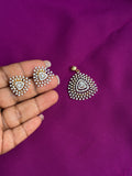 L058 diamond pendant with back push studs