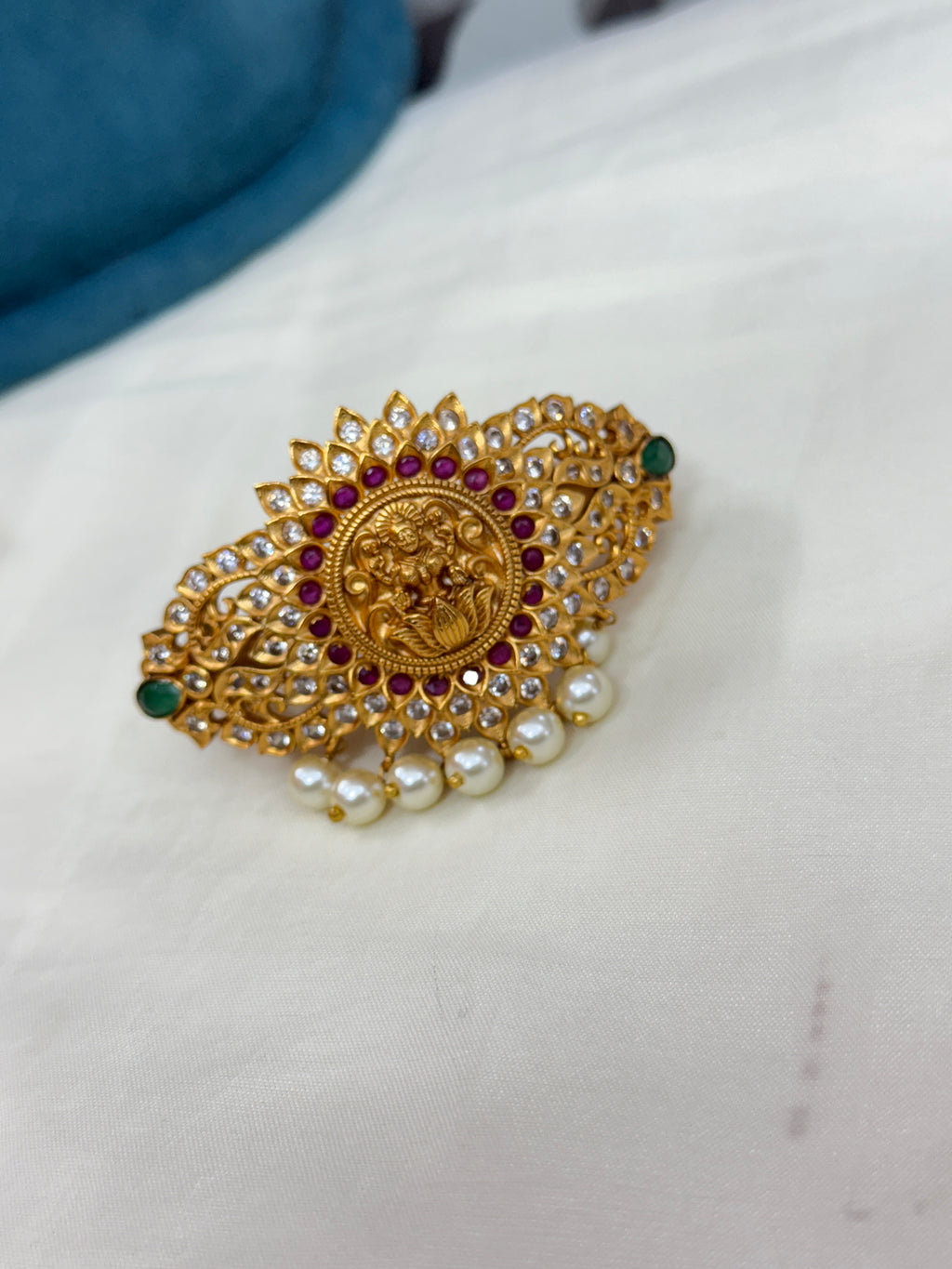 Hc001 cz Lakshmi Devi hairclips