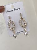 Western earrings pearl hanging