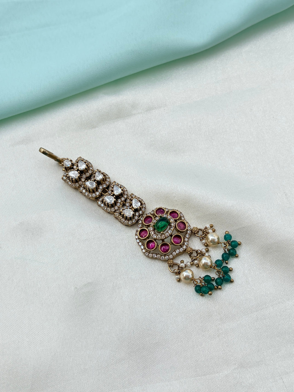 Moissanite diamond finish tikka Tk756