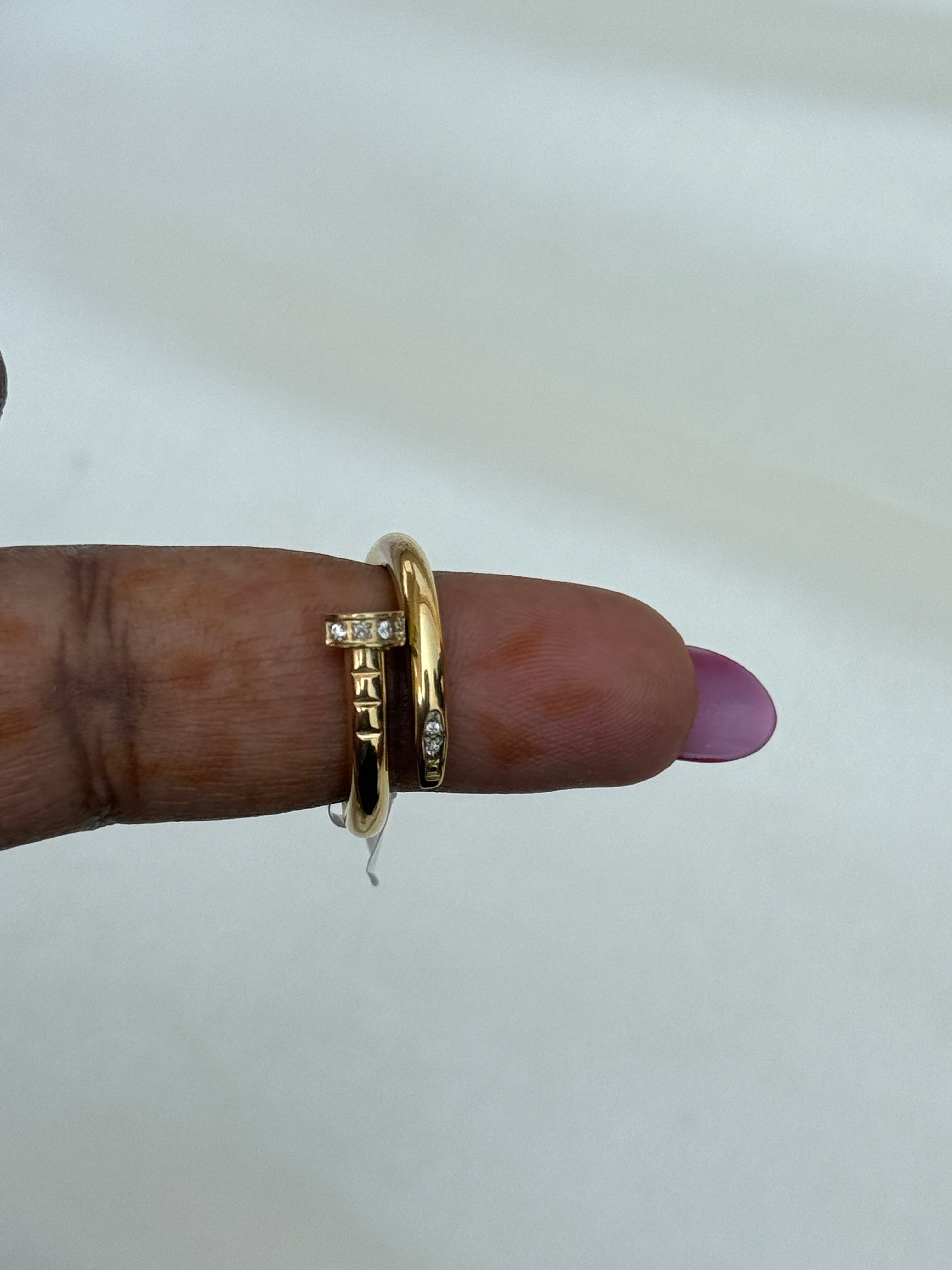 Rg047 anti tarnish cartier finger ring