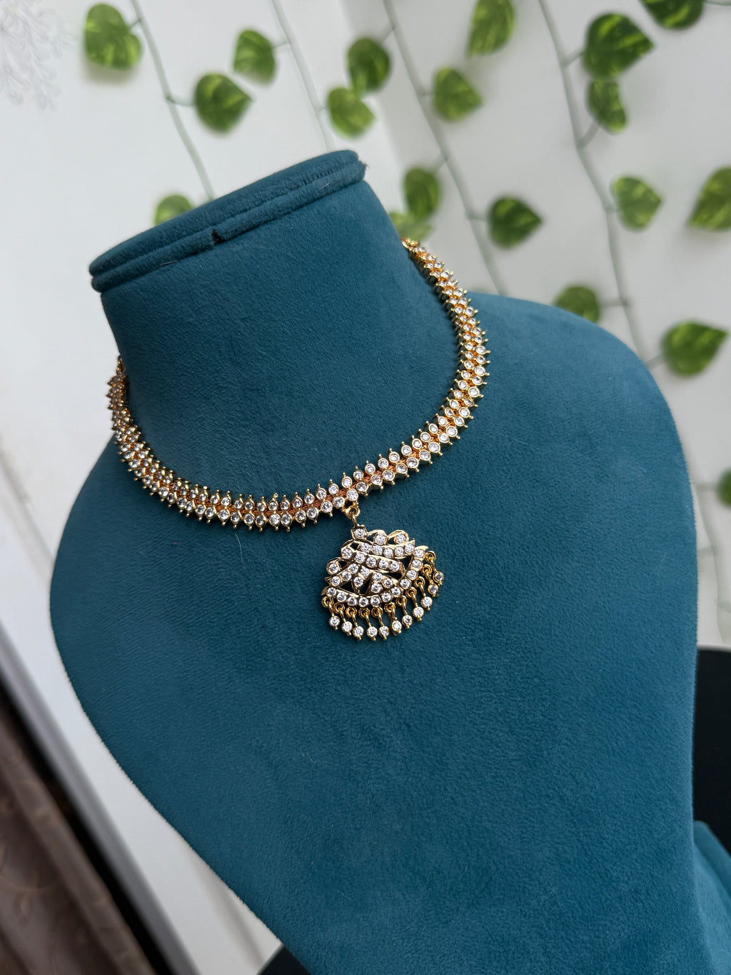 Ph388 panchaloham polished kante neckset