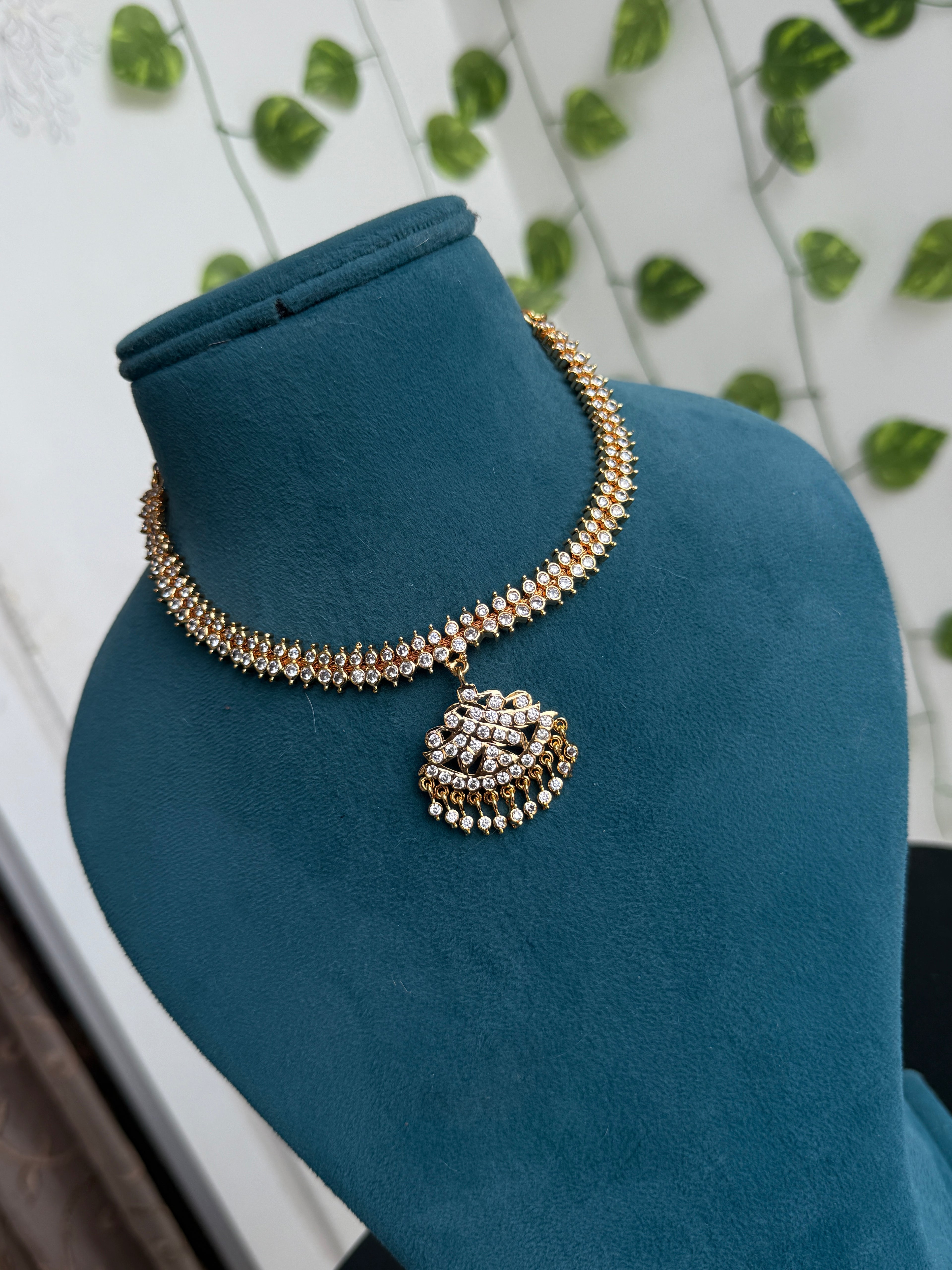 Ph388 panchaloham polished kante neckset