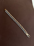 MN008 anti tarnish bracelet rose gold and silver men’s bracelet