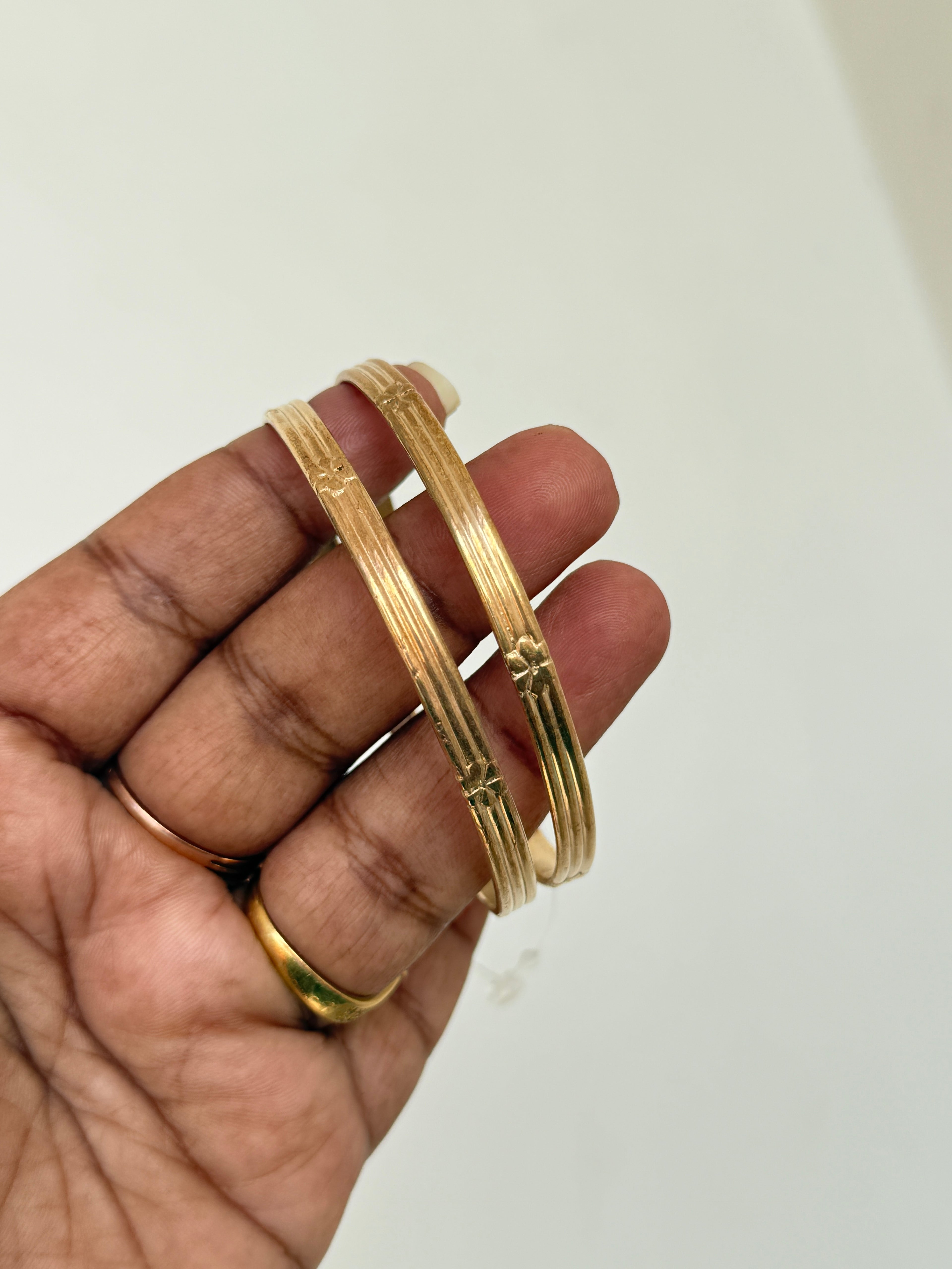 Ph274 unpolished Panchaloham dailywear bangles