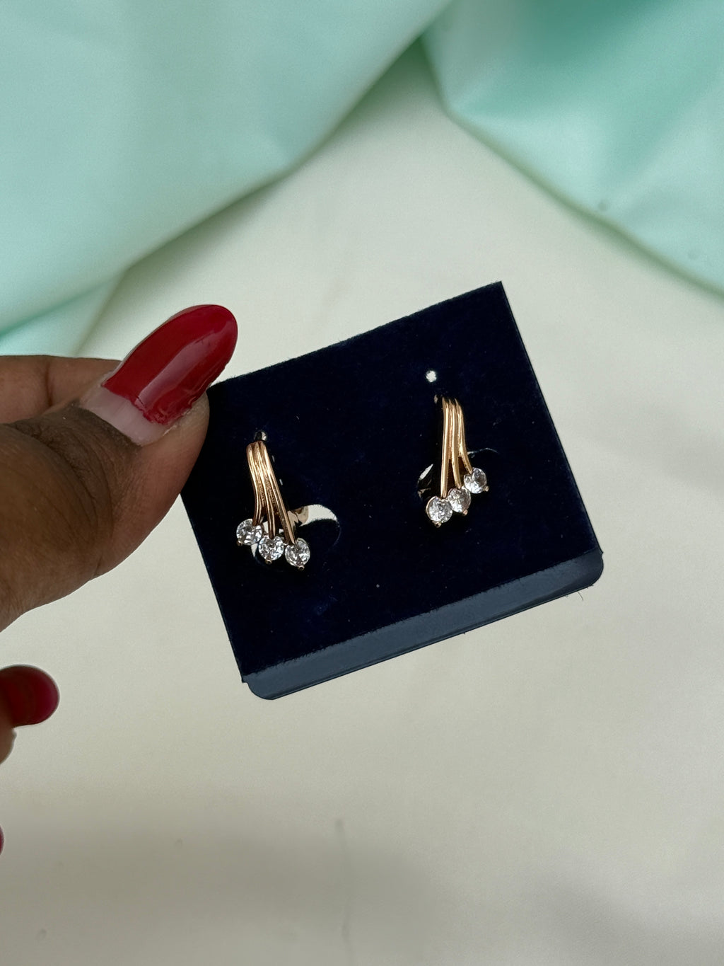 St088 anti tarnish hoops earrings