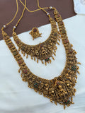 BS241 lakshmi devi ealephant bridal set with gold balls