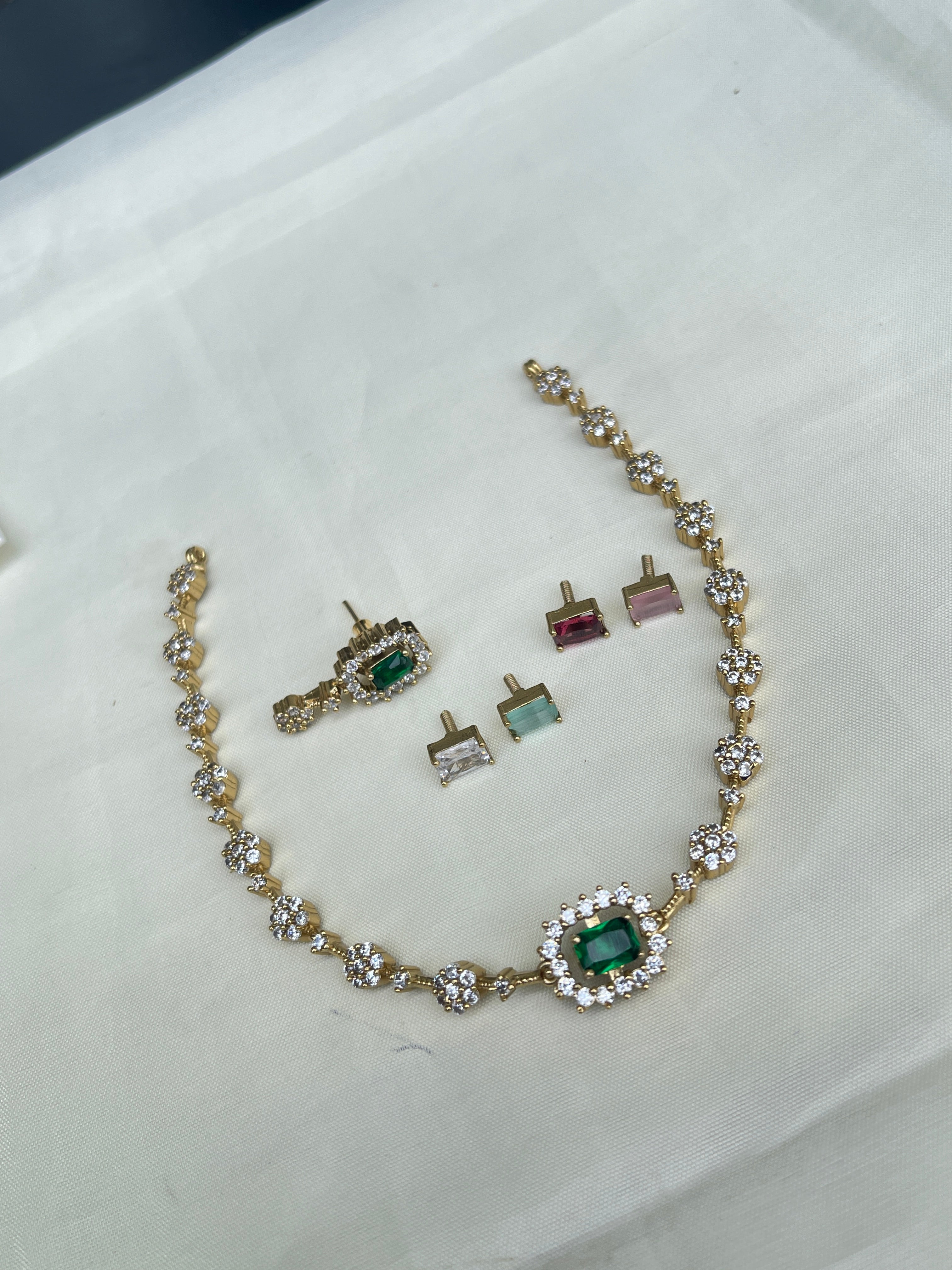 Cc001 Changeable neckset/ choker can use in 2 ways