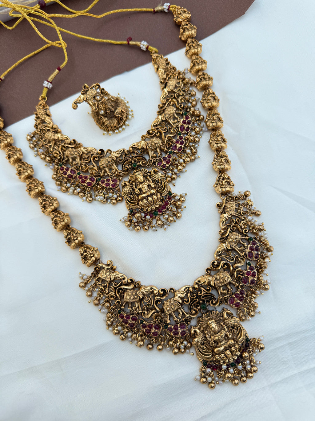 Bs250 elephant lakshmidevi bridalset