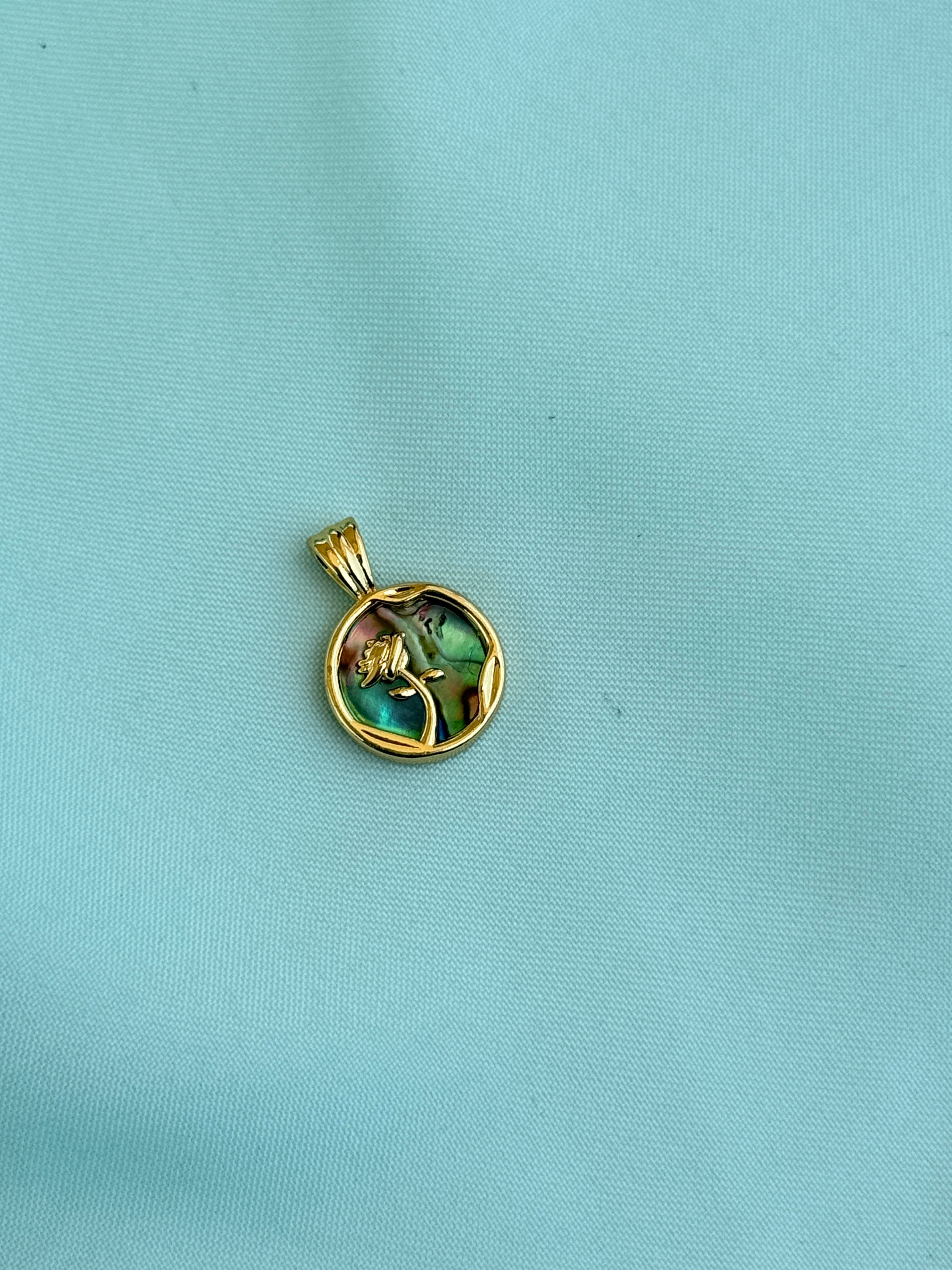 Al018 anti tarnish rose flower charms ( pendent)