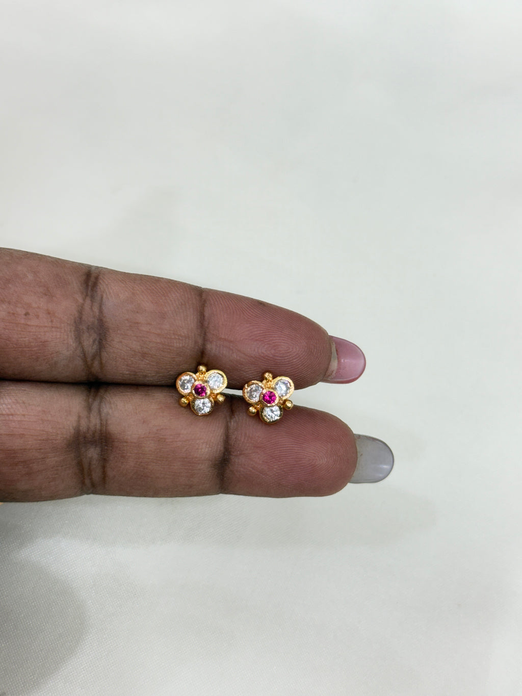 Ph232 panchaloham studs  suits for kids with back screw earrings