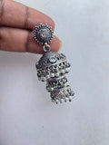 Double butta Oxidized earrings