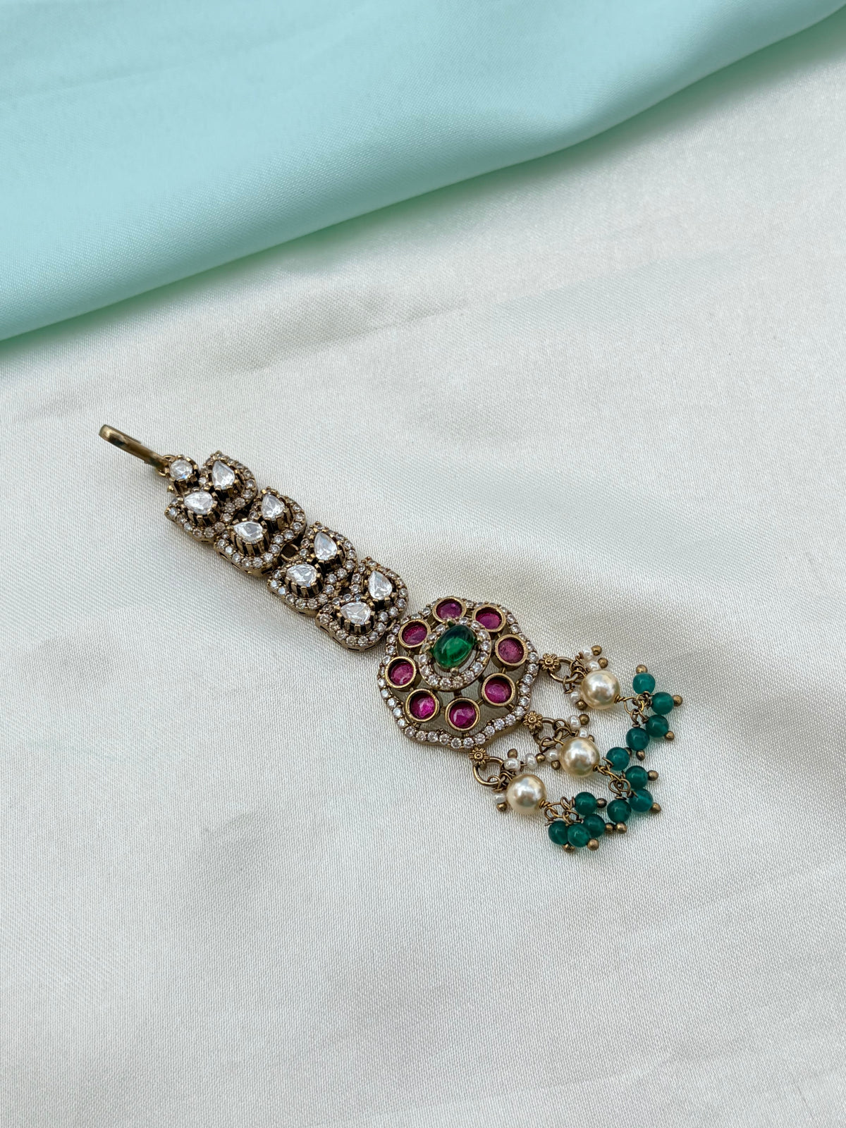 Moissanite diamond finish tikka Tk756