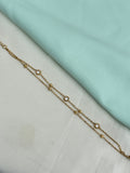 Ab619 anti tarnish 6.5inches 2:4 to 2:6 adjustable chain bracelet
