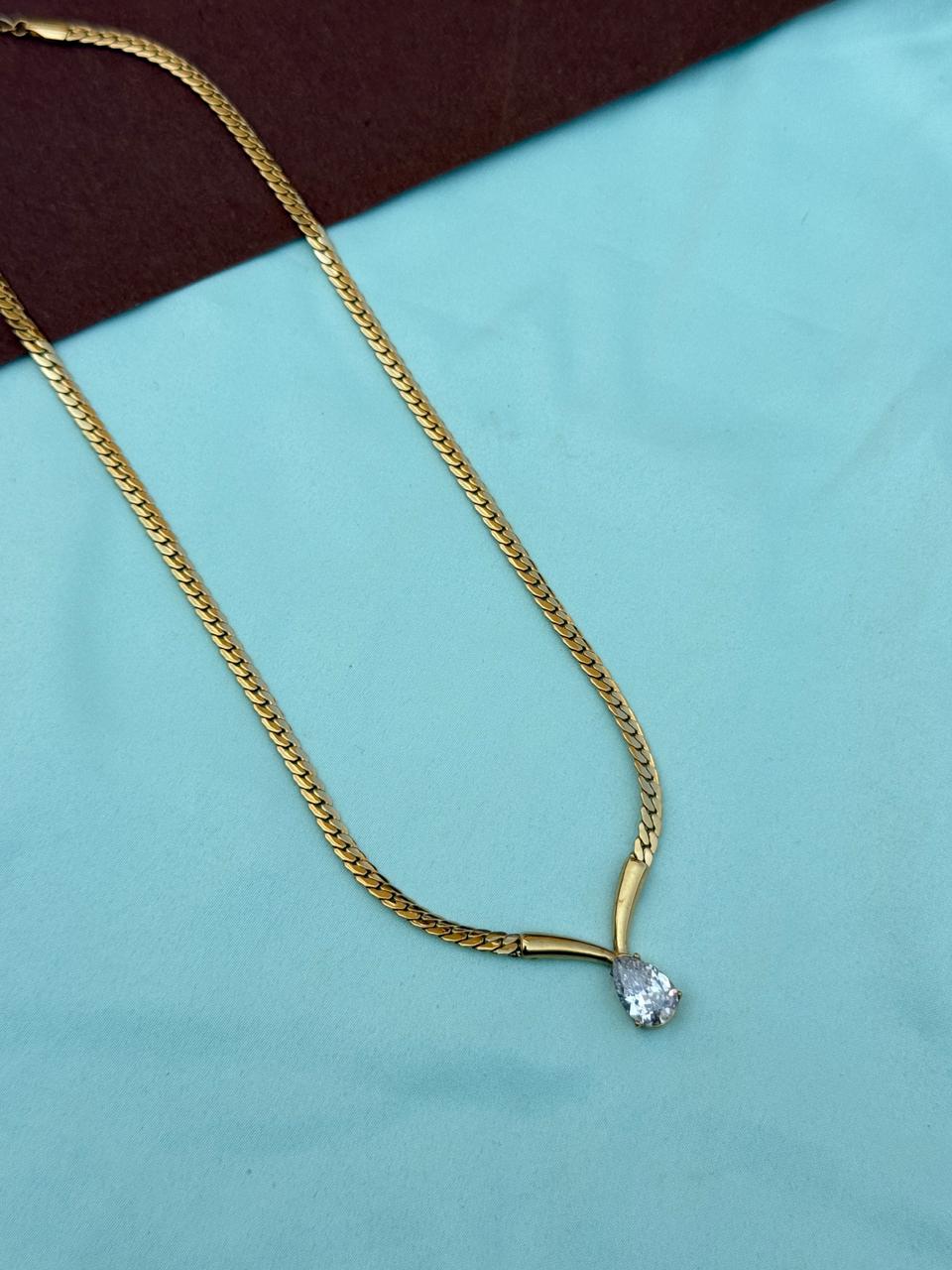 Dc077 anti tarnish 18inches adjustable daily wear chain