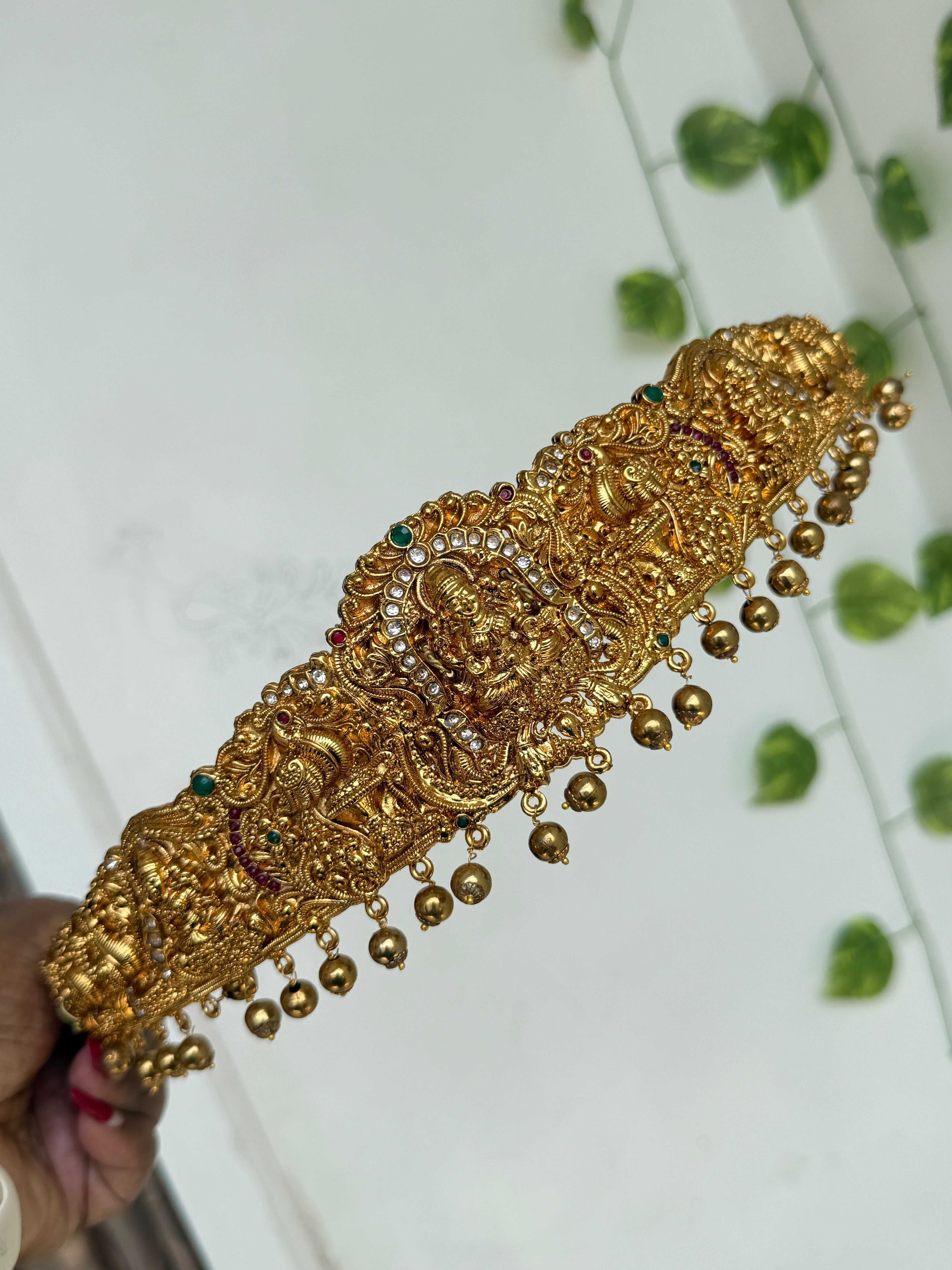 Hb666 Lakshmi devi with gold balls multi adults hipbelt