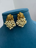 Elephant pearl earrings